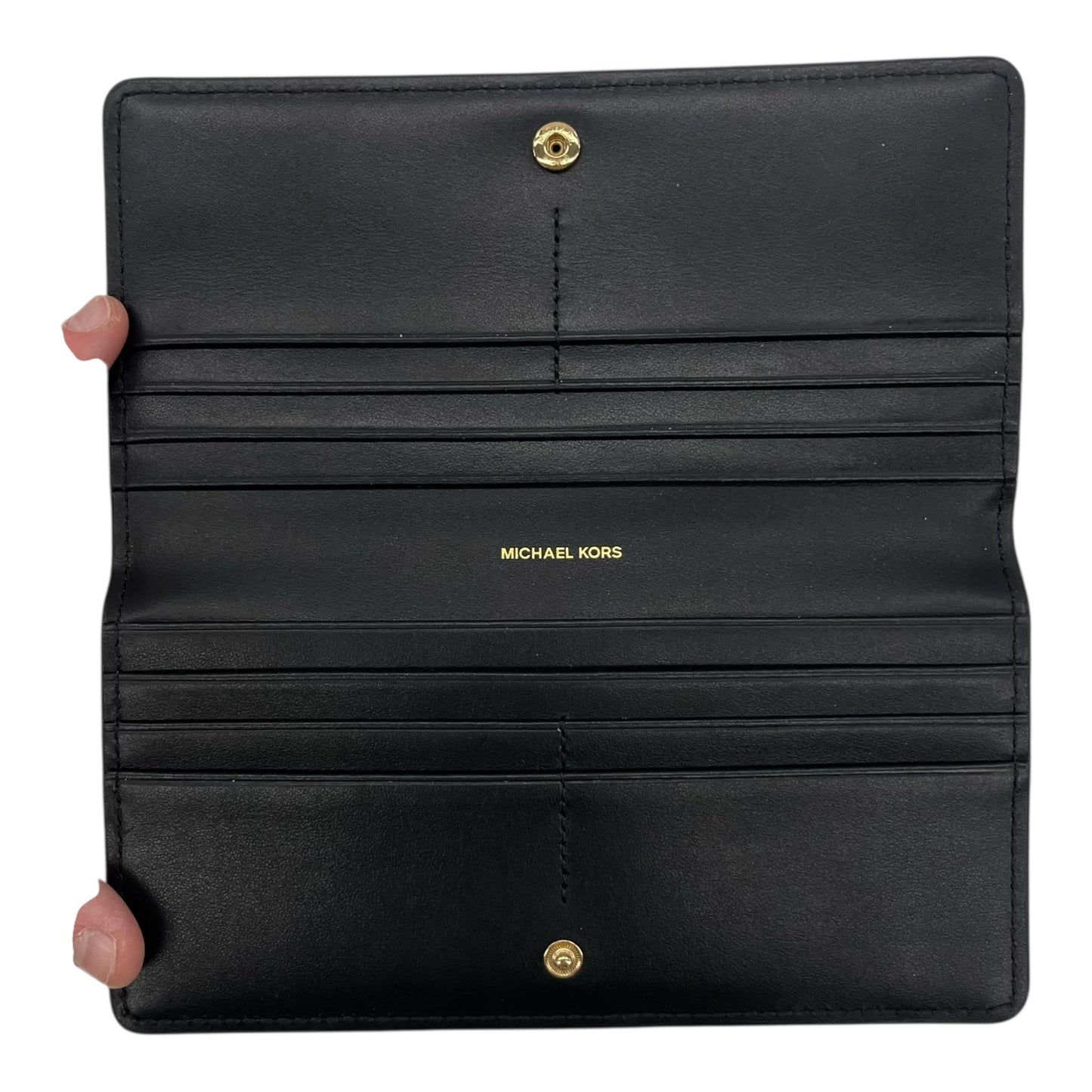 Wallet Designer By Michael Kors In Black, Size:Large