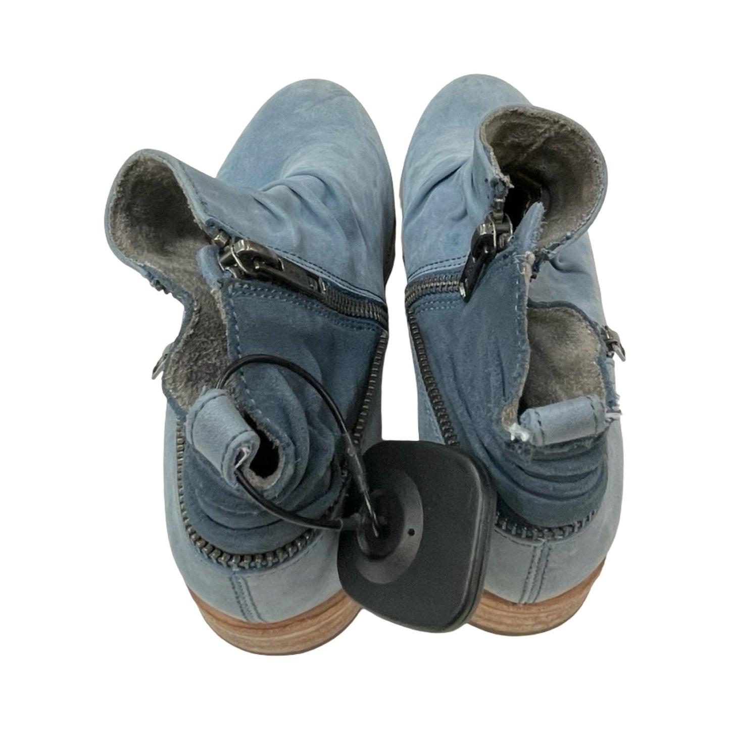 Boots Ankle Flats By Cmc In Blue, Size:5.5