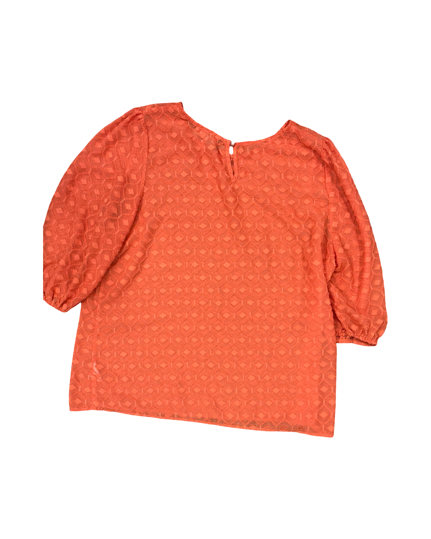 Top 3/4 Sleeve By Umgee In Orange, Size:1X