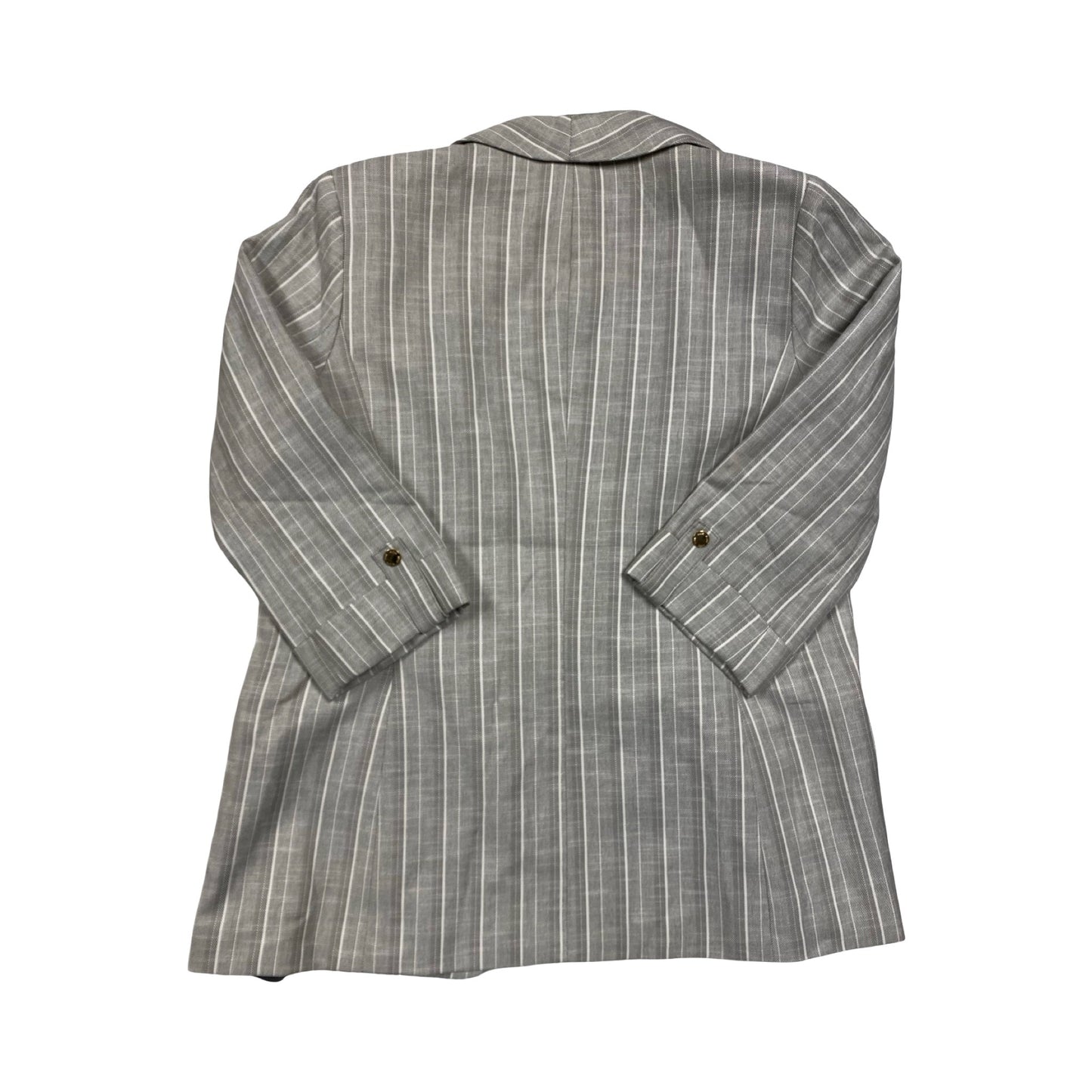 Blazer By Anne Klein In Grey & White, Size:M