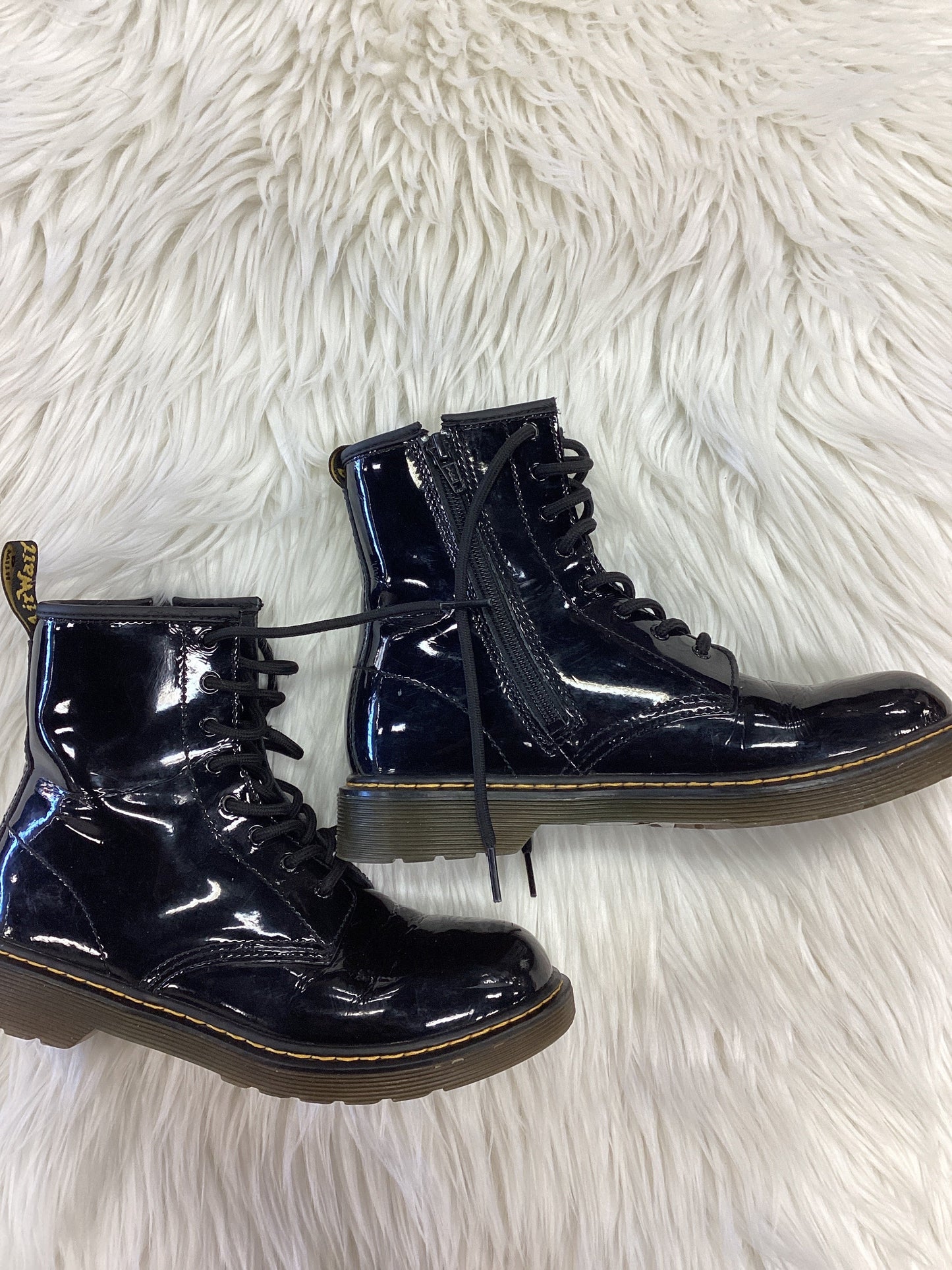 Boots Ankle Heels By Dr Martens In Blue, Size:5