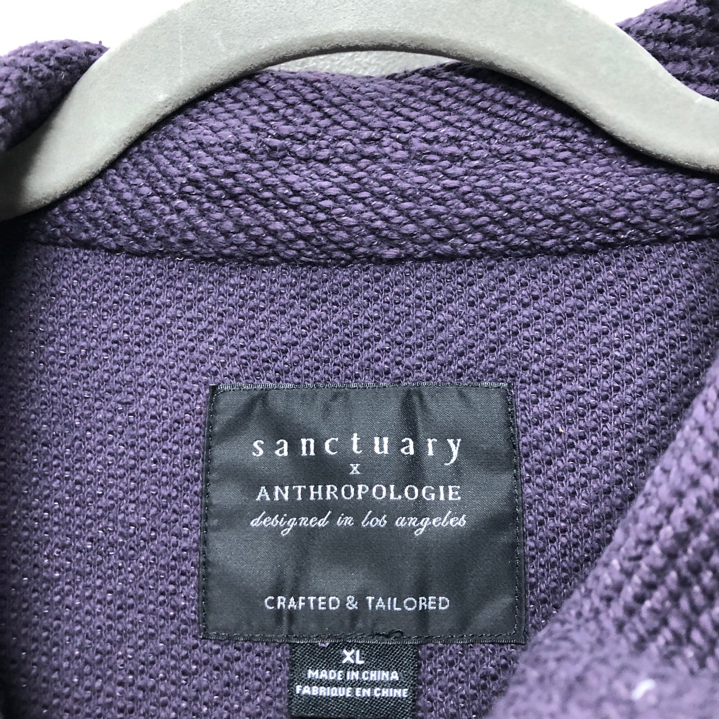 Jacket Shirt By Sanctuary In Purple, Size:Xl