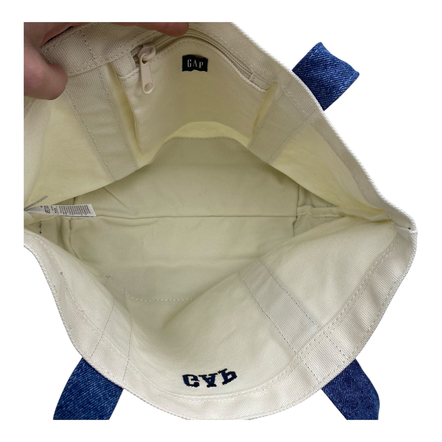 Tote By Gap In Blue & Cream, Size:Small