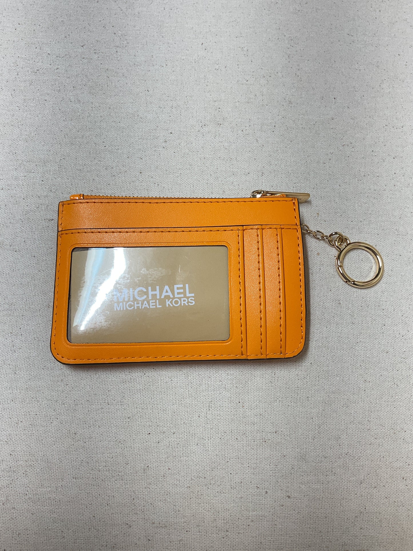 Wallet Designer By Michael Kors In Orange, Size:Small