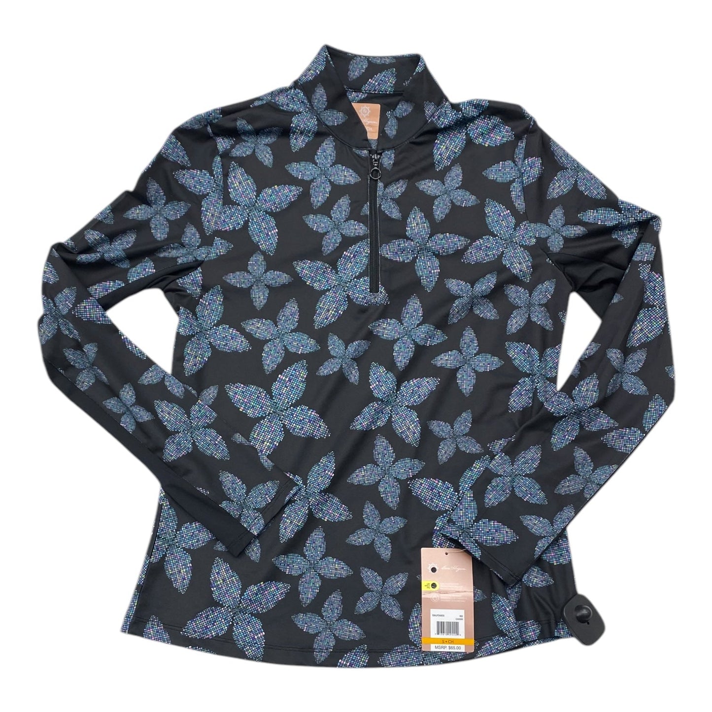 Athletic Top Ls Collar By Ben Hogan In Multi, Size:S