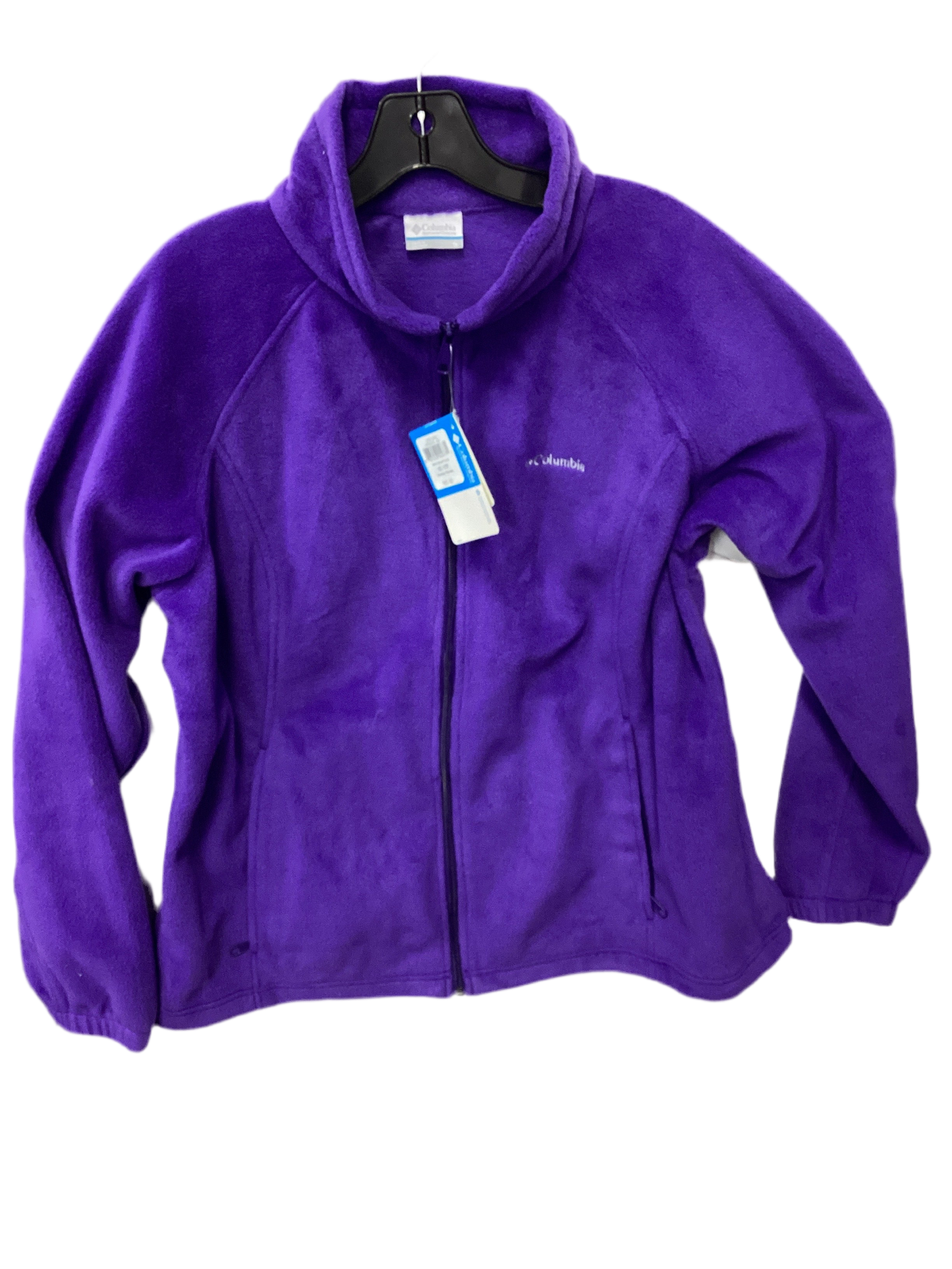 Athletic Jacket By Columbia In Purple, Size:1X