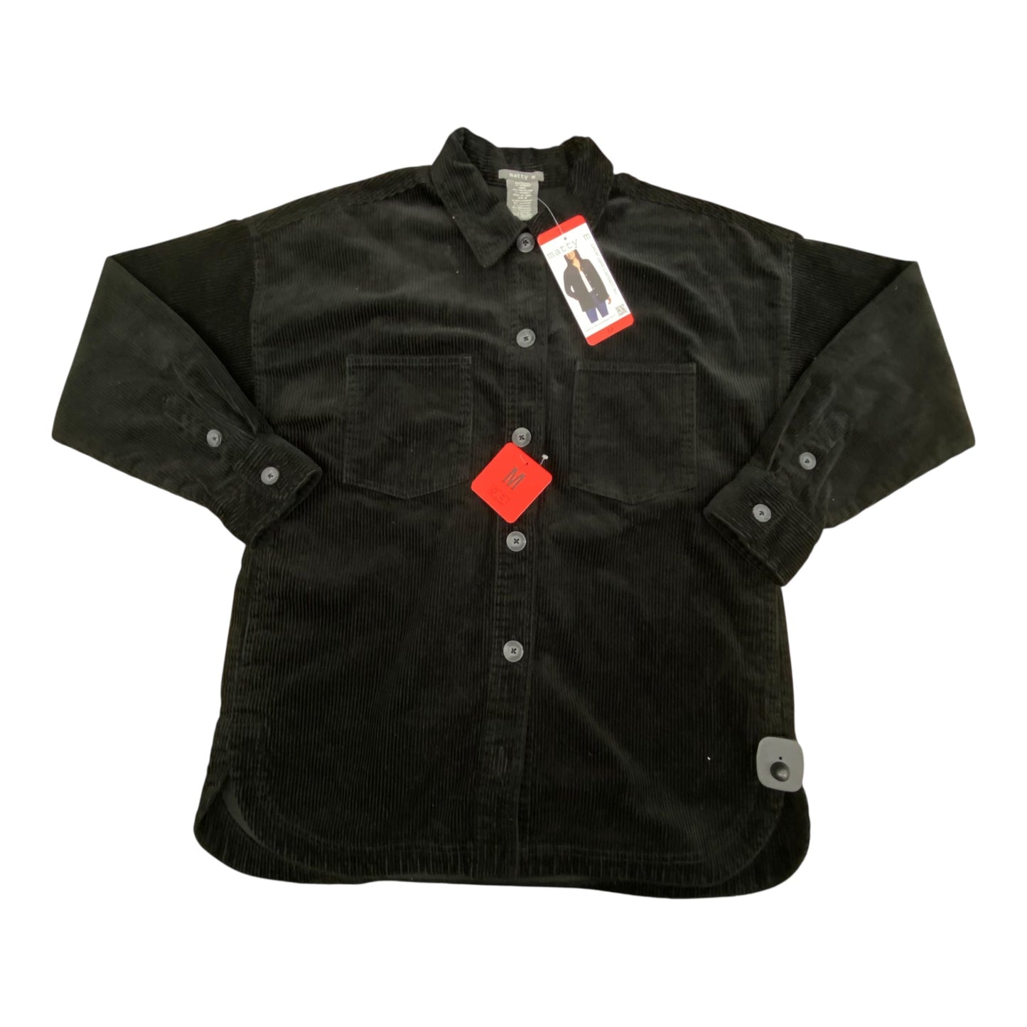 Jacket Shirt By Matty M In Black, Size:M