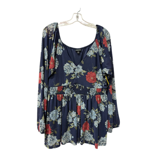 Top Ls By Torrid In Blue, Size:2X