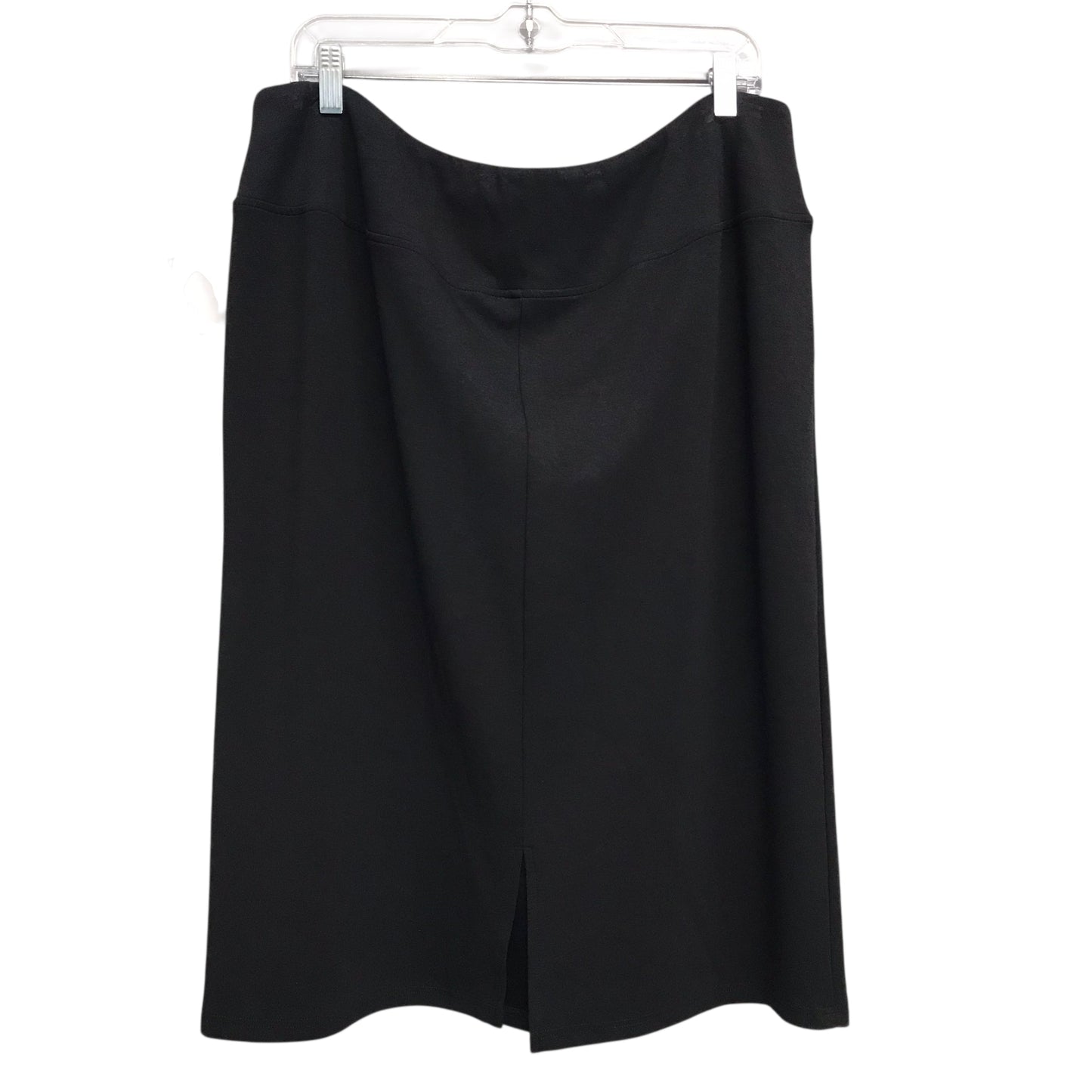 Skirt Midi By ZM In Black, Size:3X