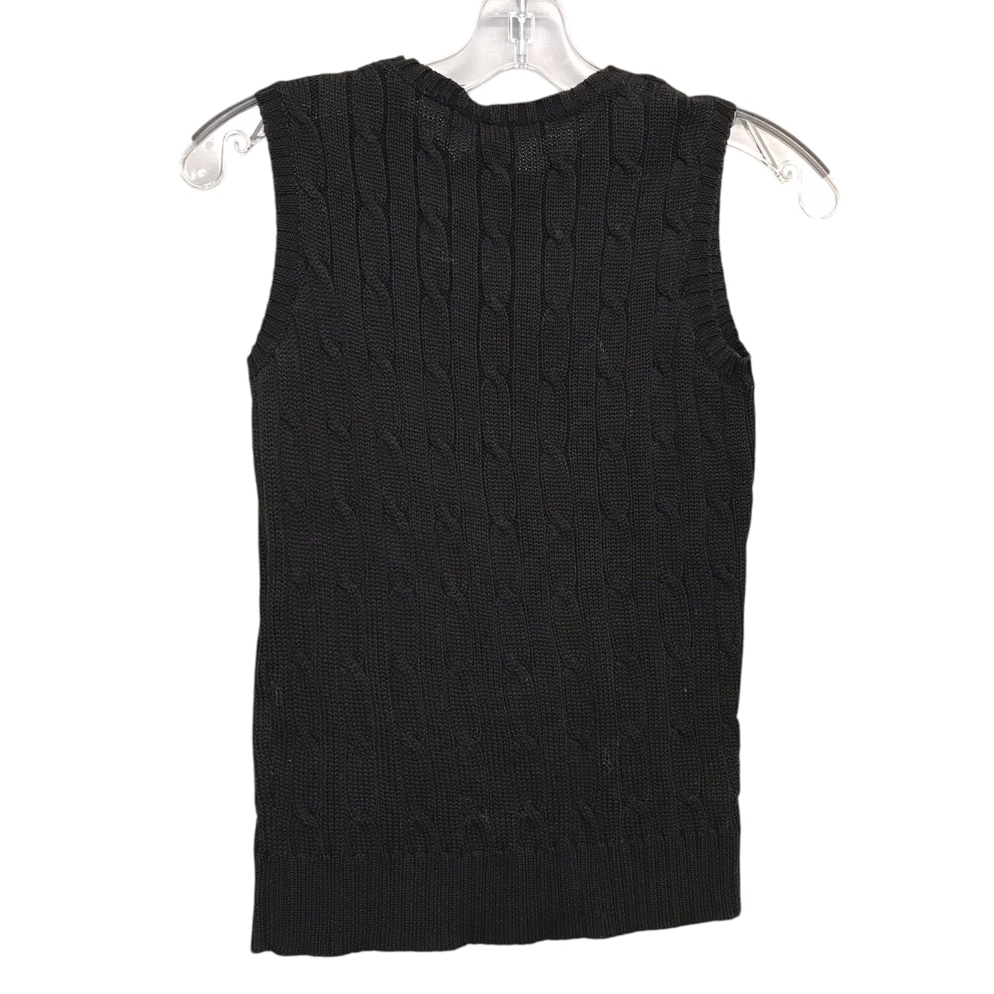 Vest Sweater By Ralph Lauren Black Label In Black, Size:S