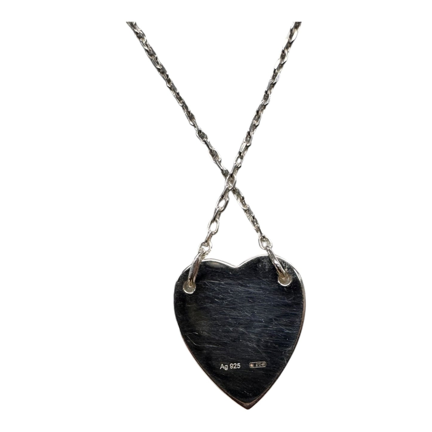 Necklace Luxury Designer By Gucci In Silver