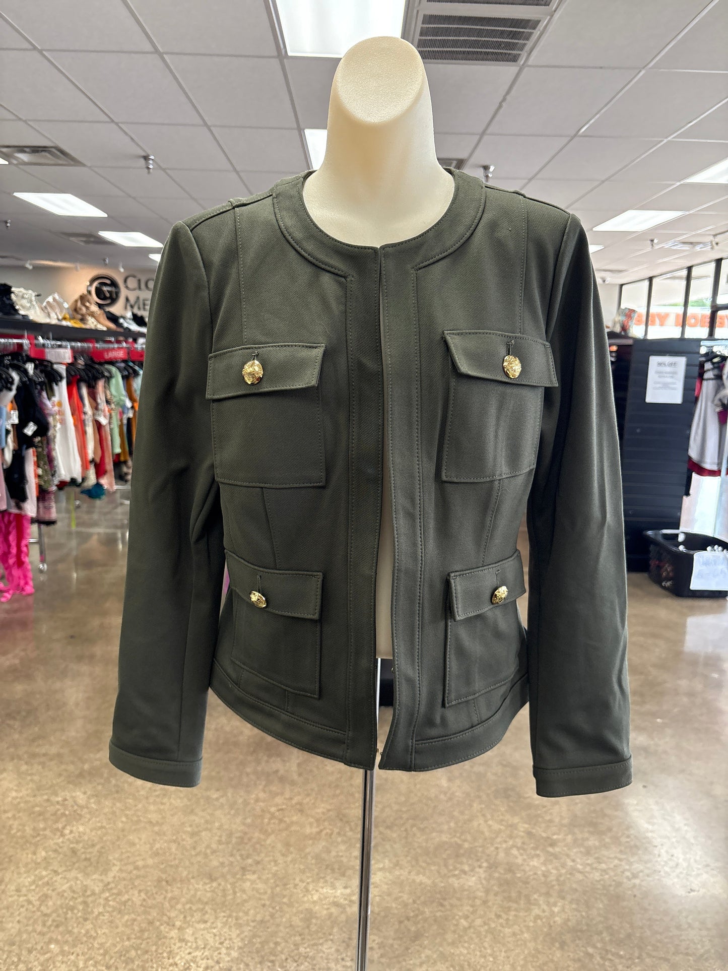 Jacket Other By White House Black Market In Green, Size:12
