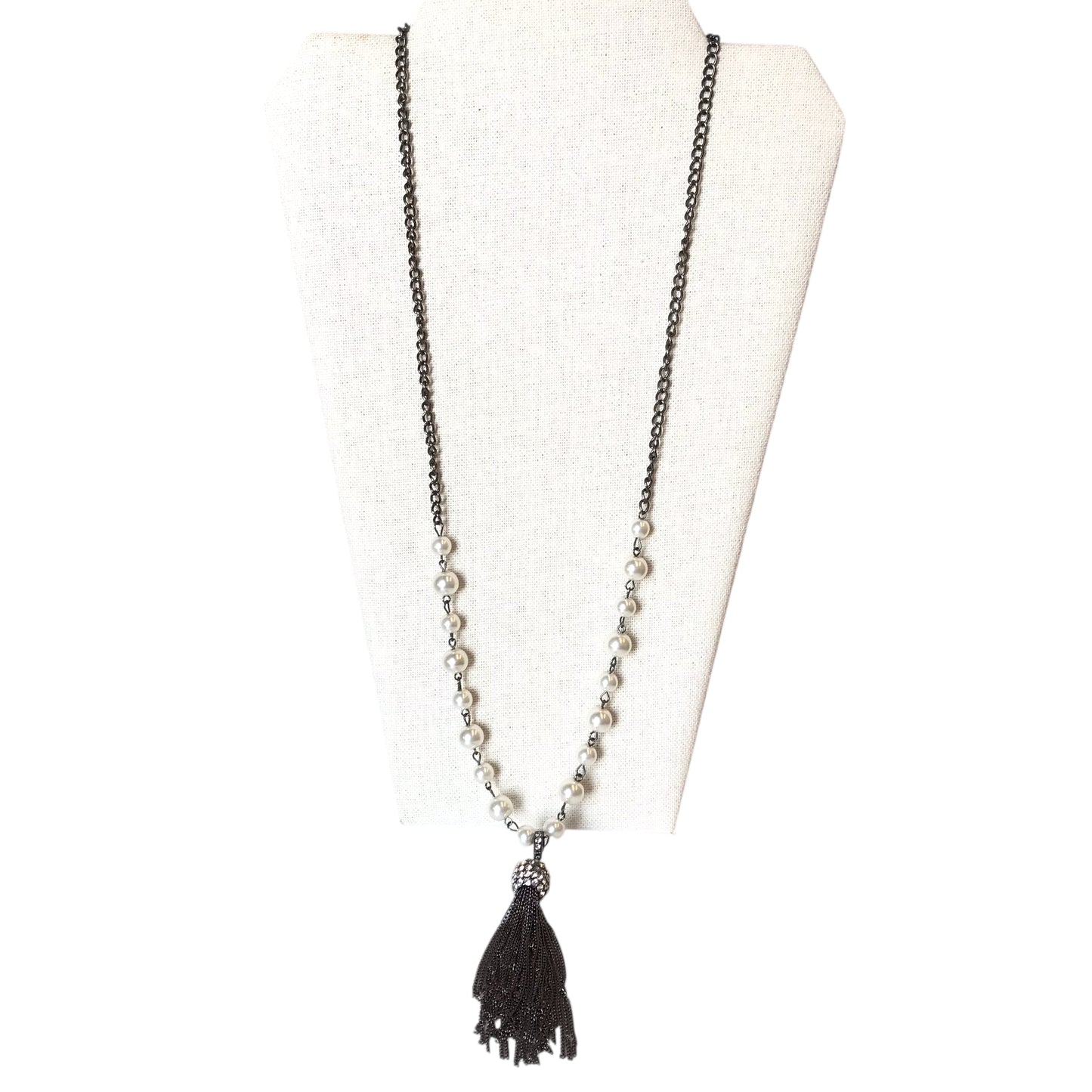 Necklace Lariat & Y-Drop In Silver