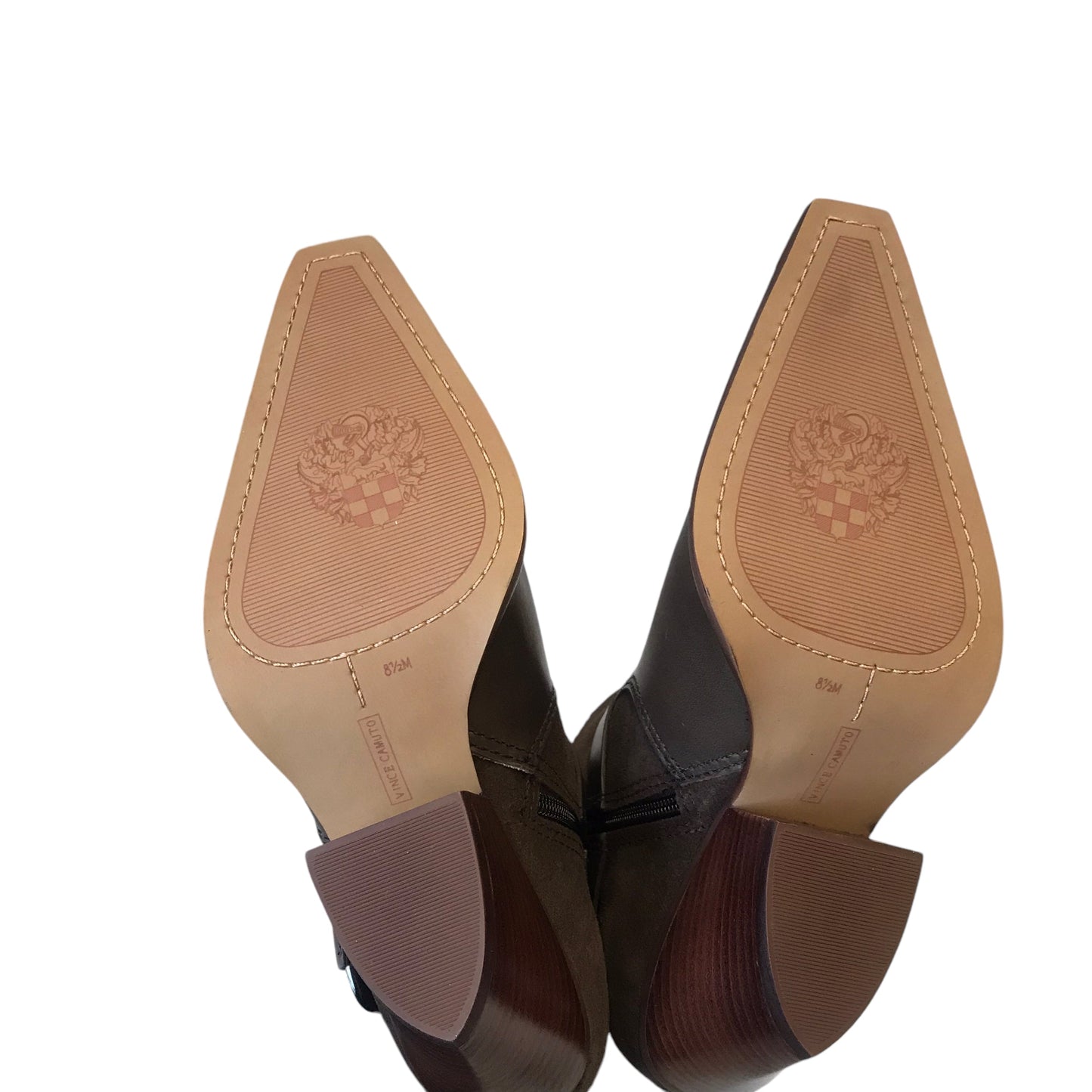 Boots Ankle Heels By Vince Camuto In Brown, Size:8.5