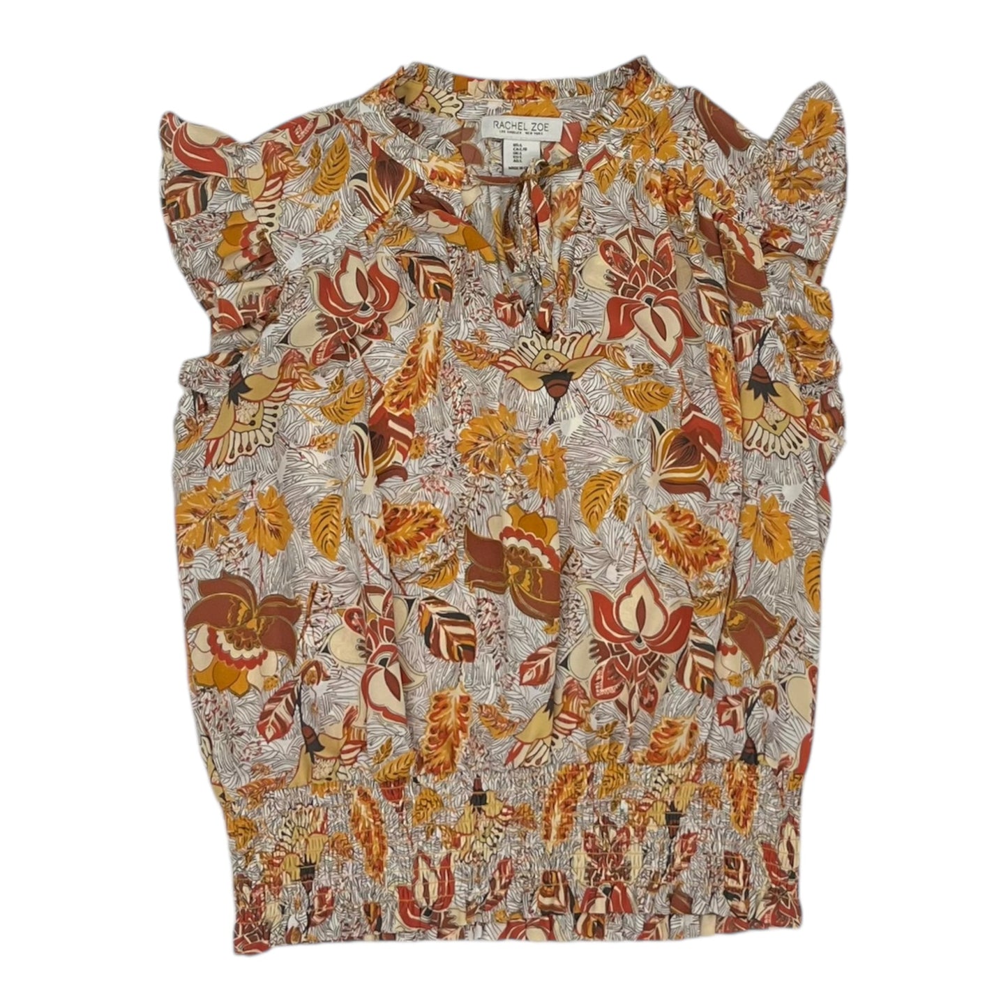 Blouse Ss By Rachel Zoe In Orange, Size:L