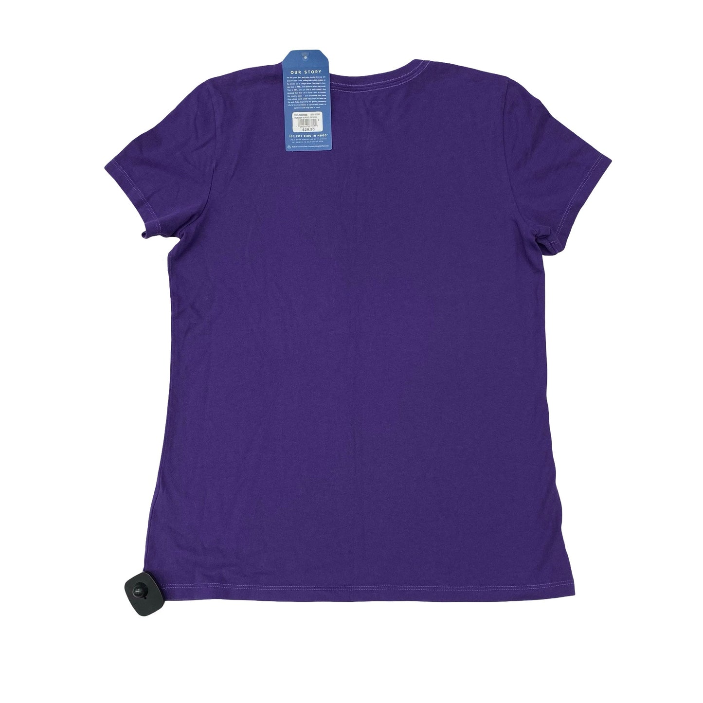 Top Ss Basic By Life Is Good In Purple, Size:M