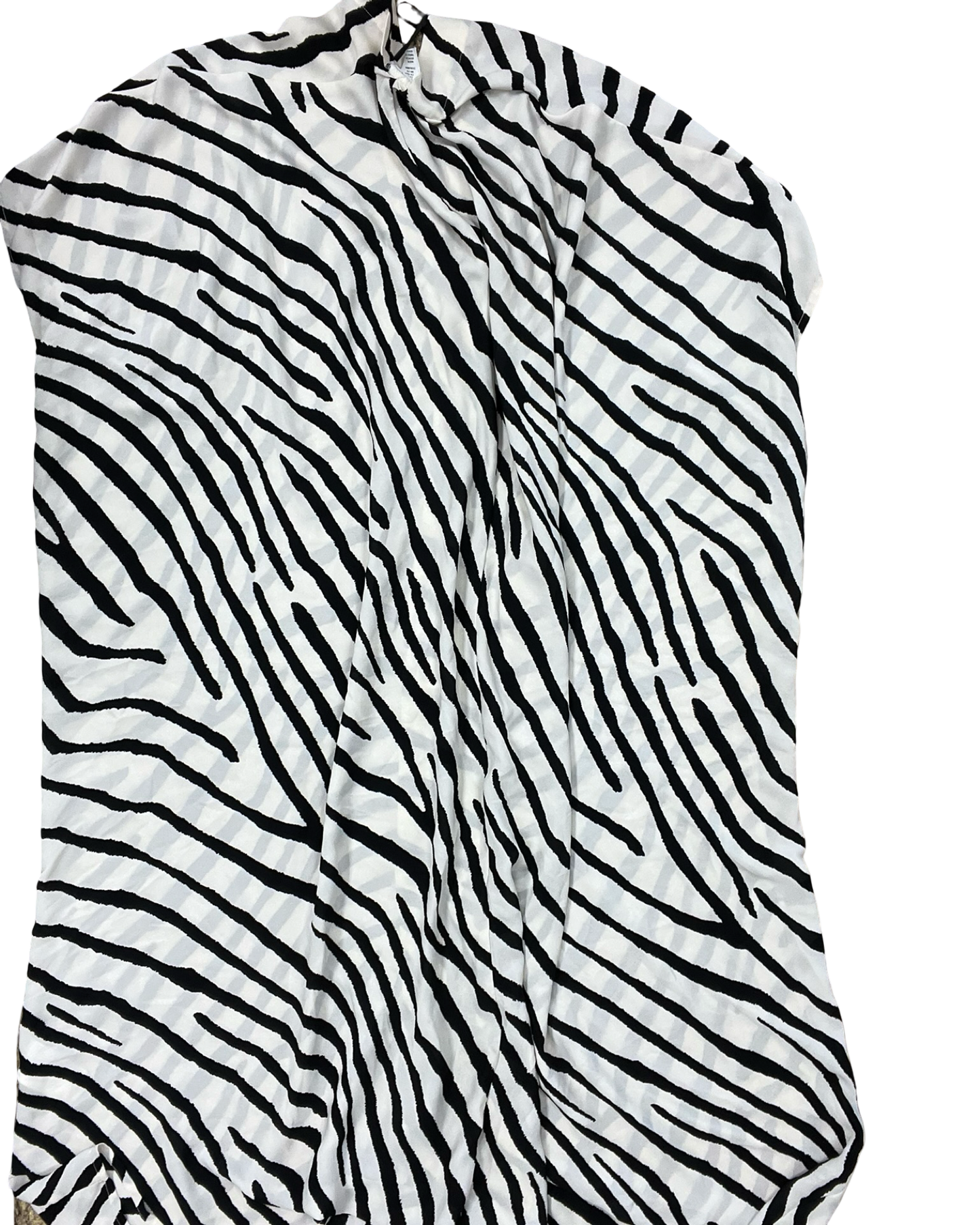 Dress Casual Midi By H&M In Black & Cream, Size:Xs