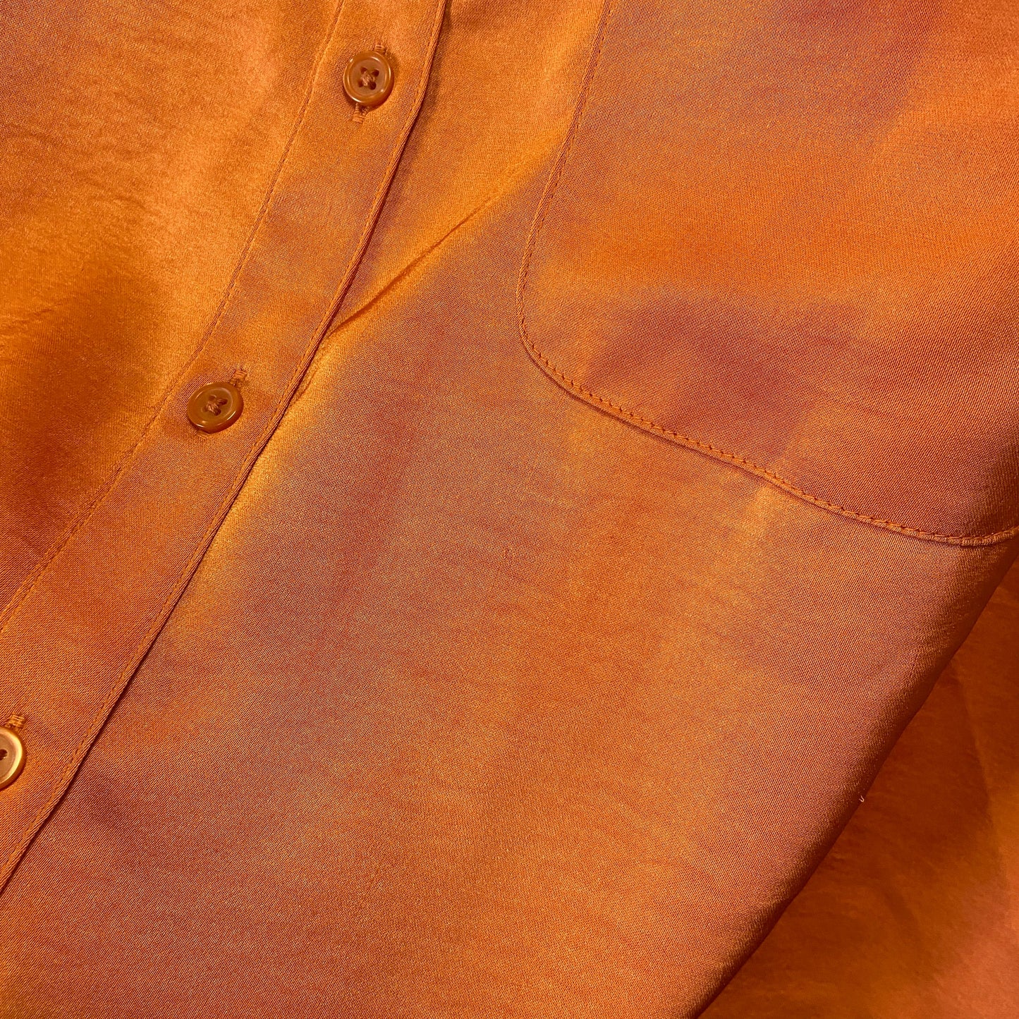 Blouse Short Sleeve By A New Day In Orange, Size: Xs
