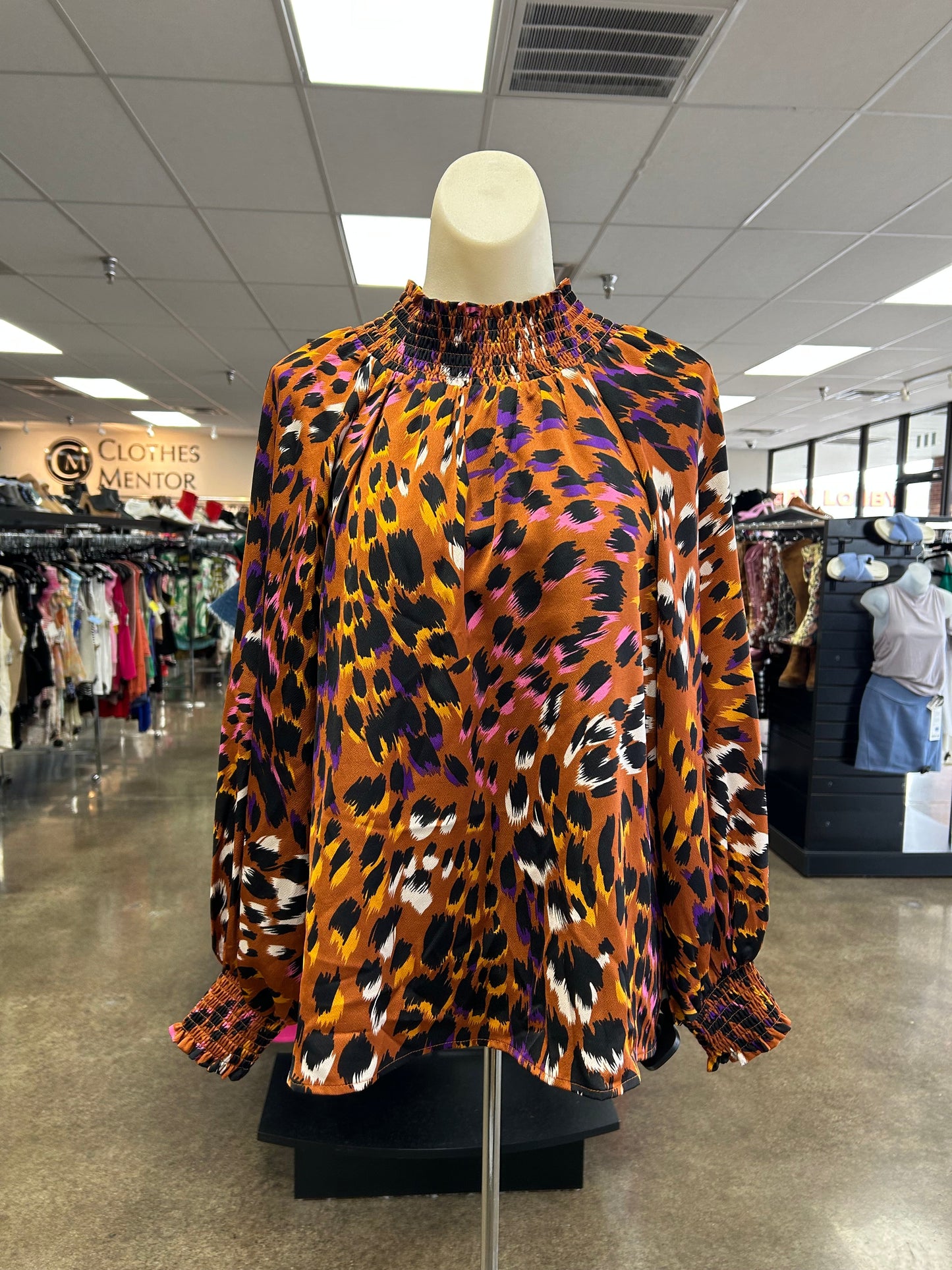 Top Ls By Joy Joy In Animal Print, Size:Xs