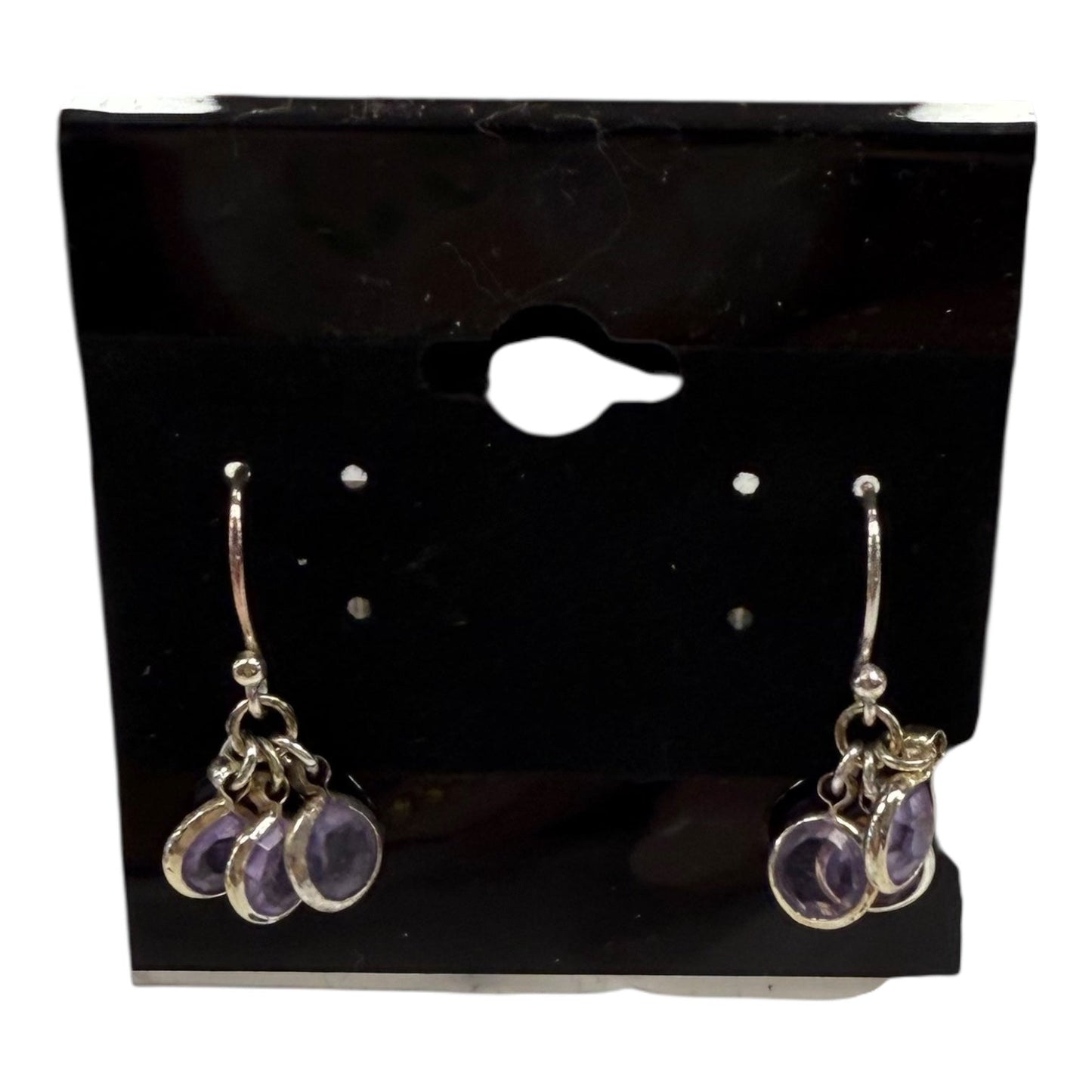 Earrings Dangle/Drop In Purple