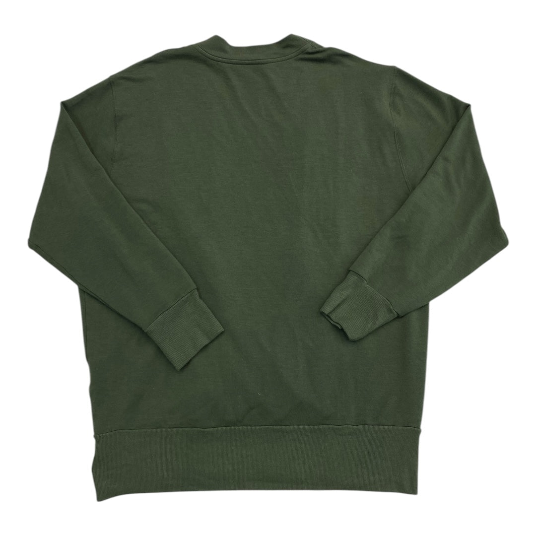 Athletic Top Long Sleeve Crewneck By Athleta In Green, Size: L