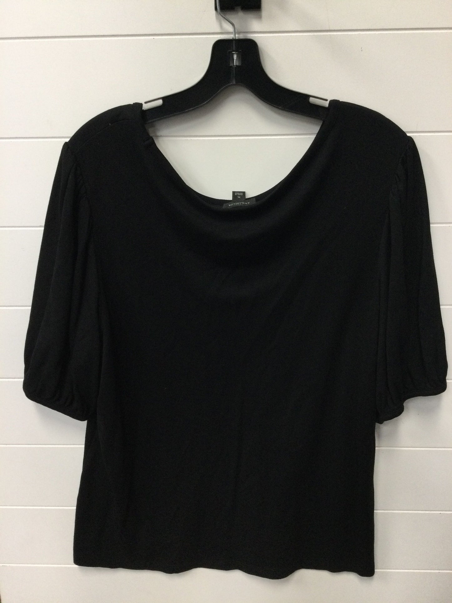 Top Ss By Ann Taylor In Black, Size:Xl