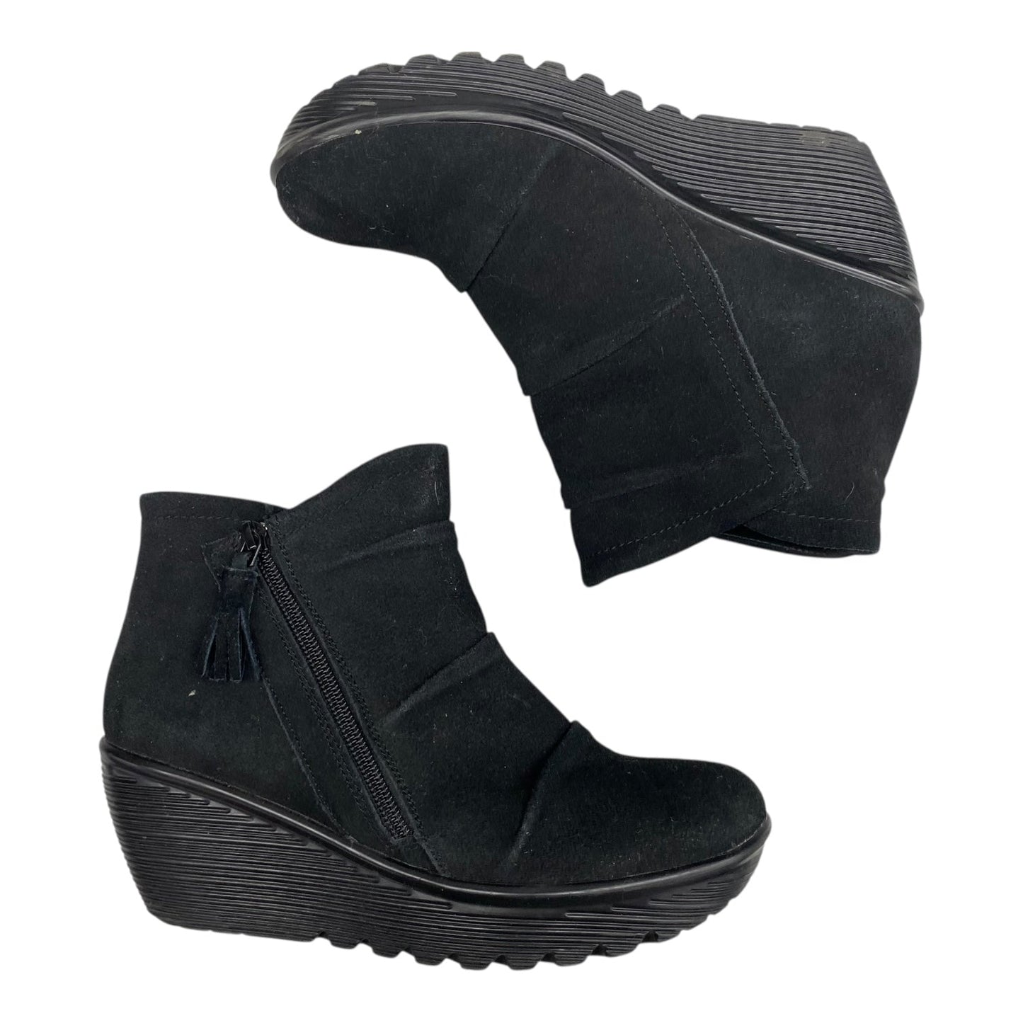 Boots Ankle Heels By Skechers In Black, Size:8