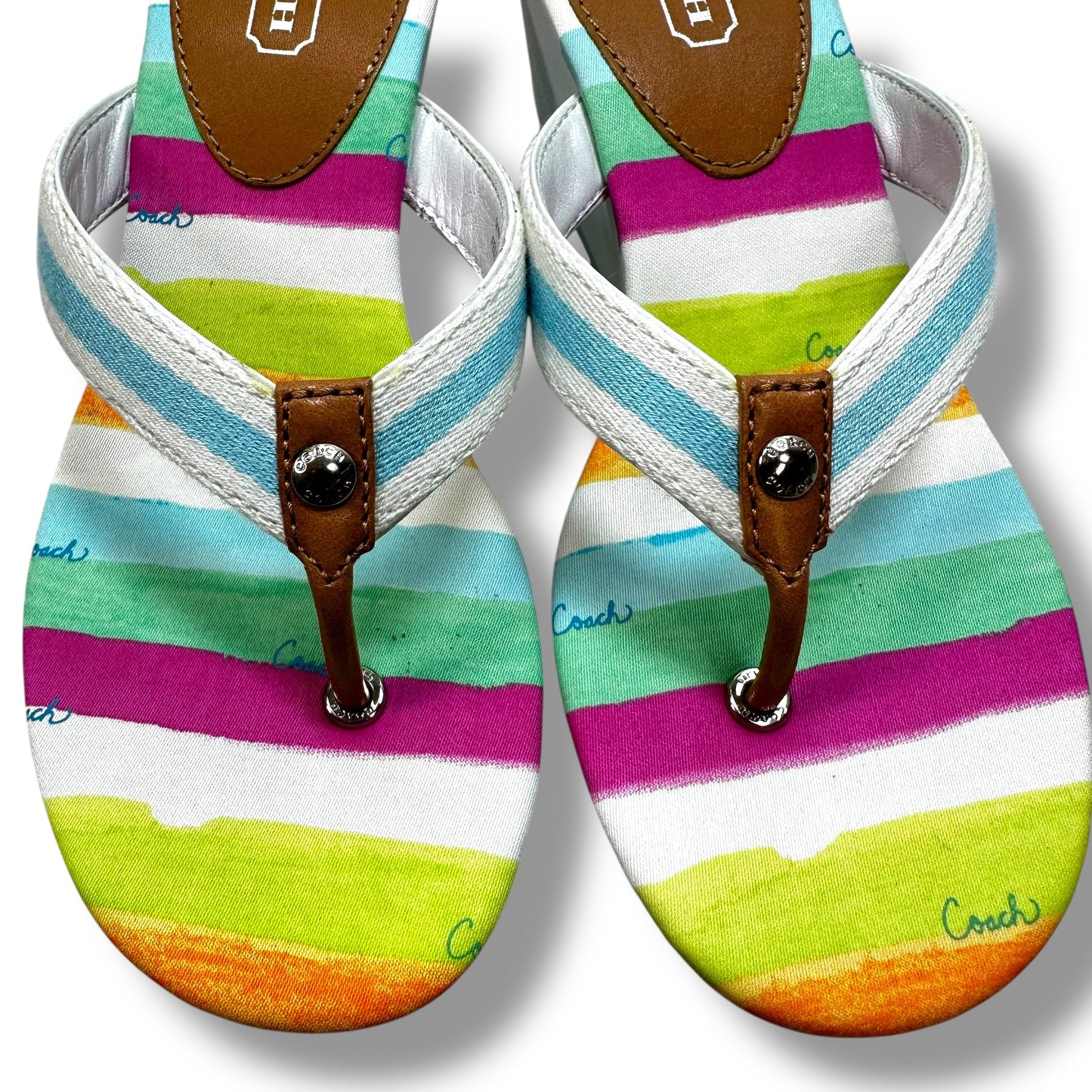Shoes Heels Wedge By Coach In White, Size: 7.5