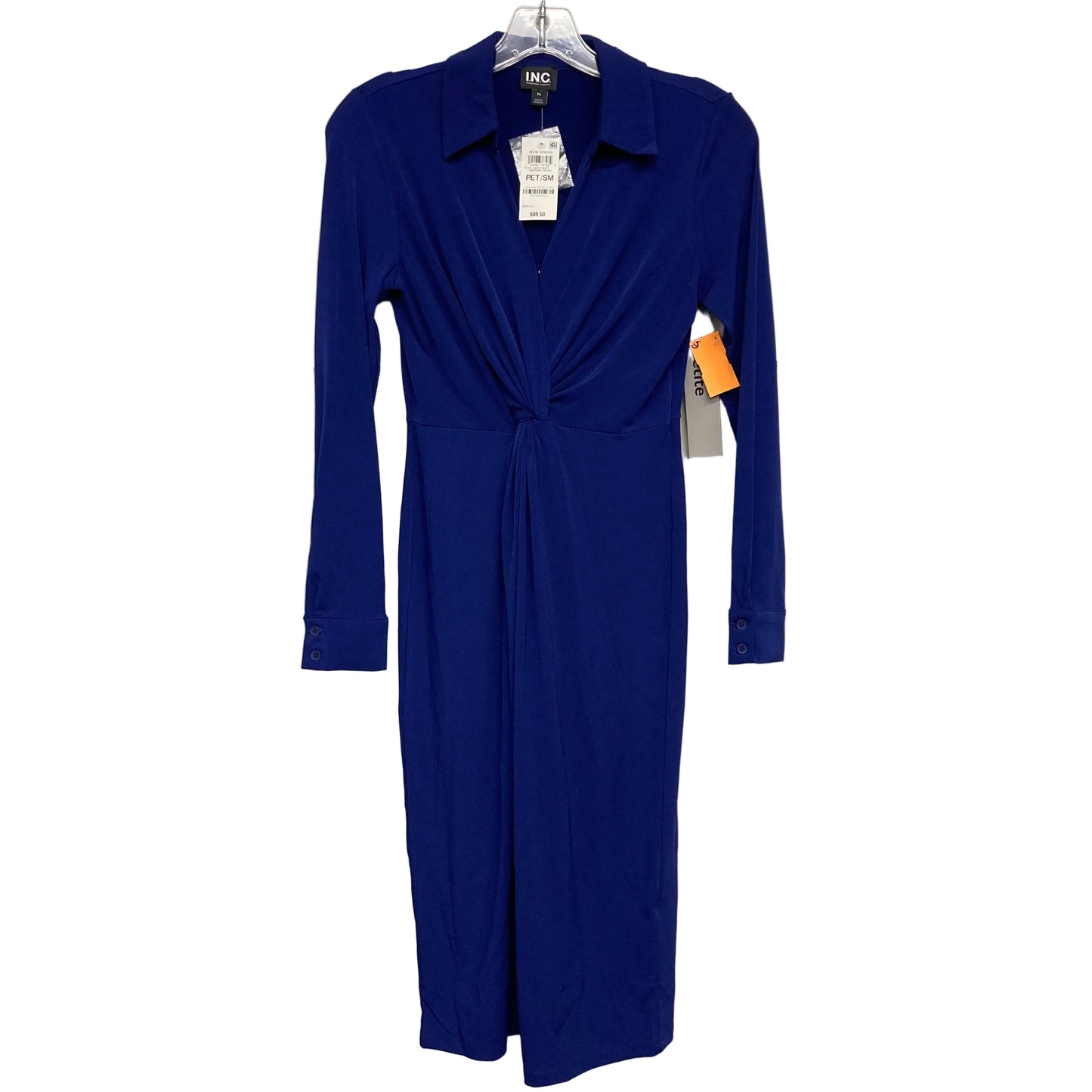 Dress Work By International Concepts In Blue, Size:Sp