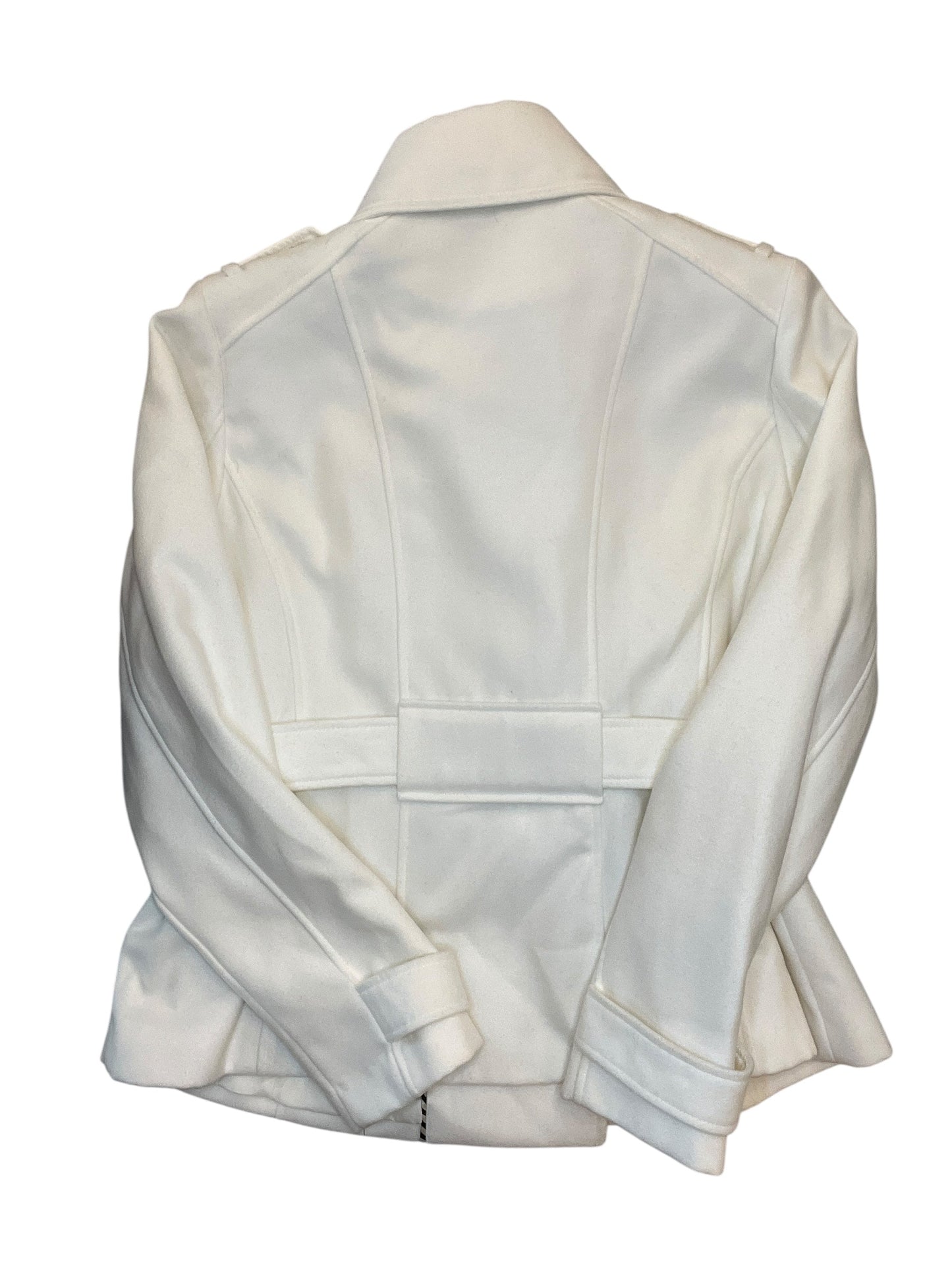 Coat Peacoat By Black Rivet In White, Size:Xl
