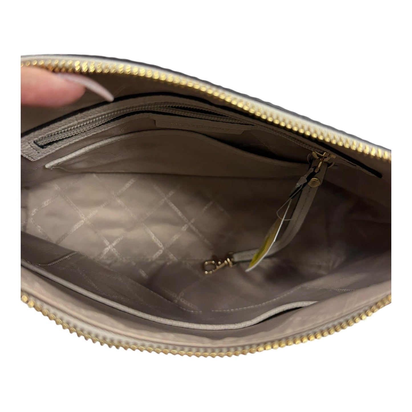 Handbag Designer By Michael Kors In Cream, Size:Large