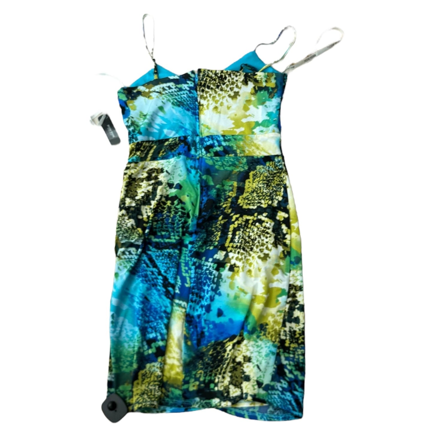 Dress Casual Short By Bisou Bisou In Blue & Green, Size:S