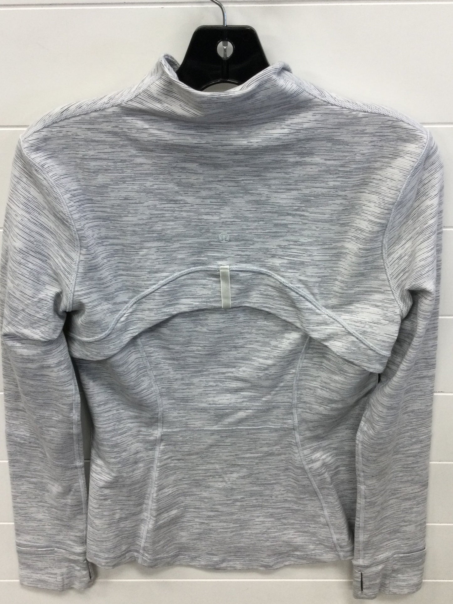 Athletic Jacket By Lululemon In Grey, Size:10
