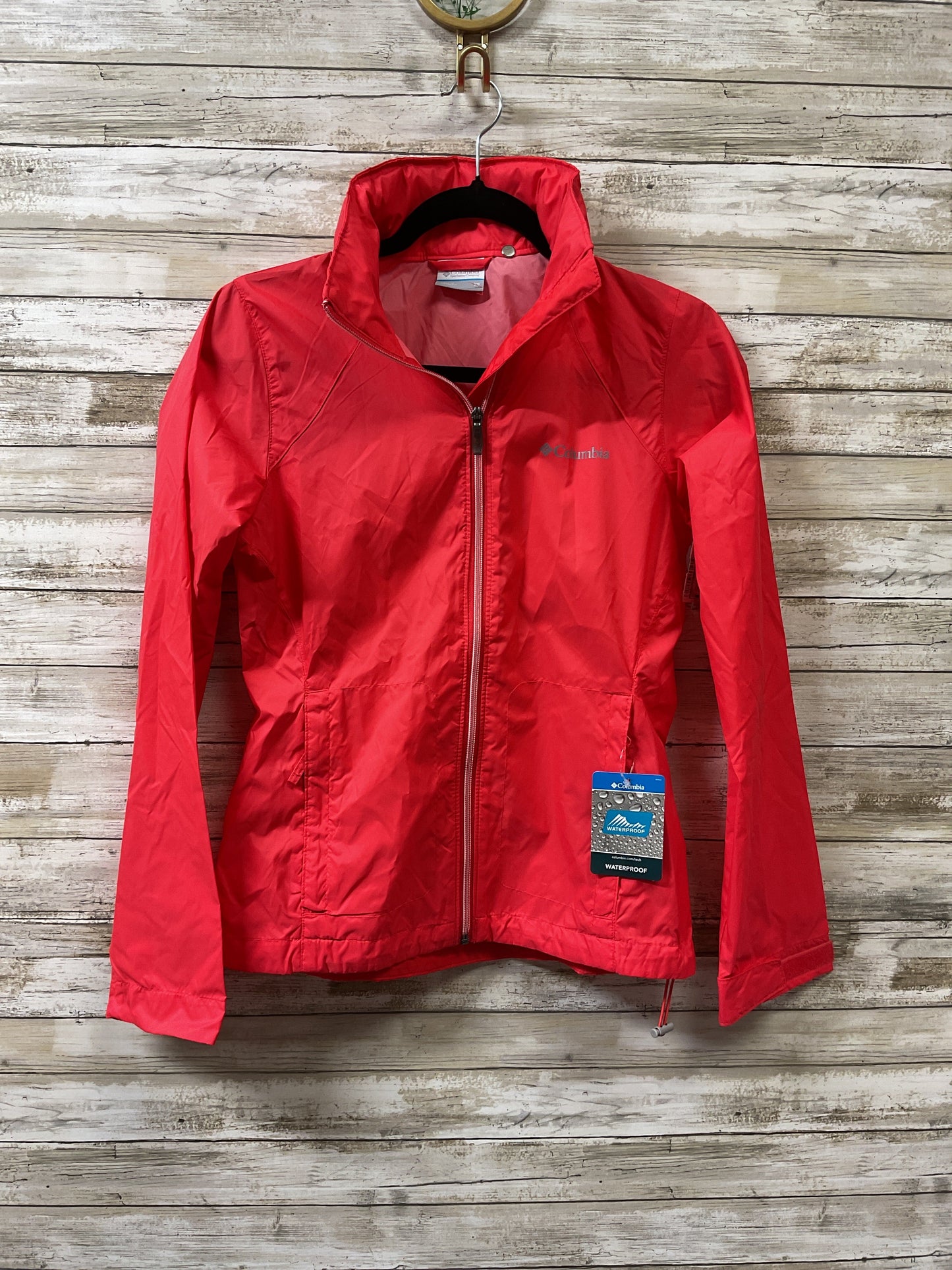 Jacket Windbreaker By Columbia In Coral, Size:Xs