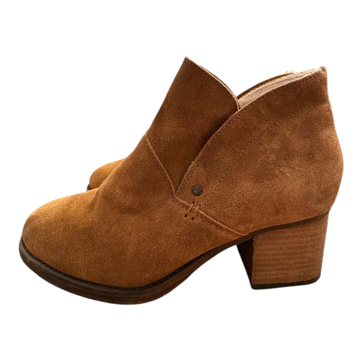 Boots Ankle Heels By Bearpaw In Brown, Size:8.5
