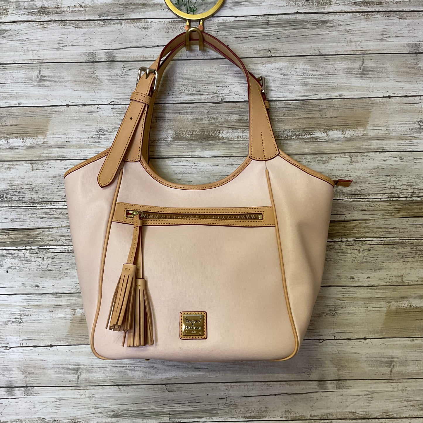 Handbag Designer By Dooney And Bourke In Pink, Size:Large