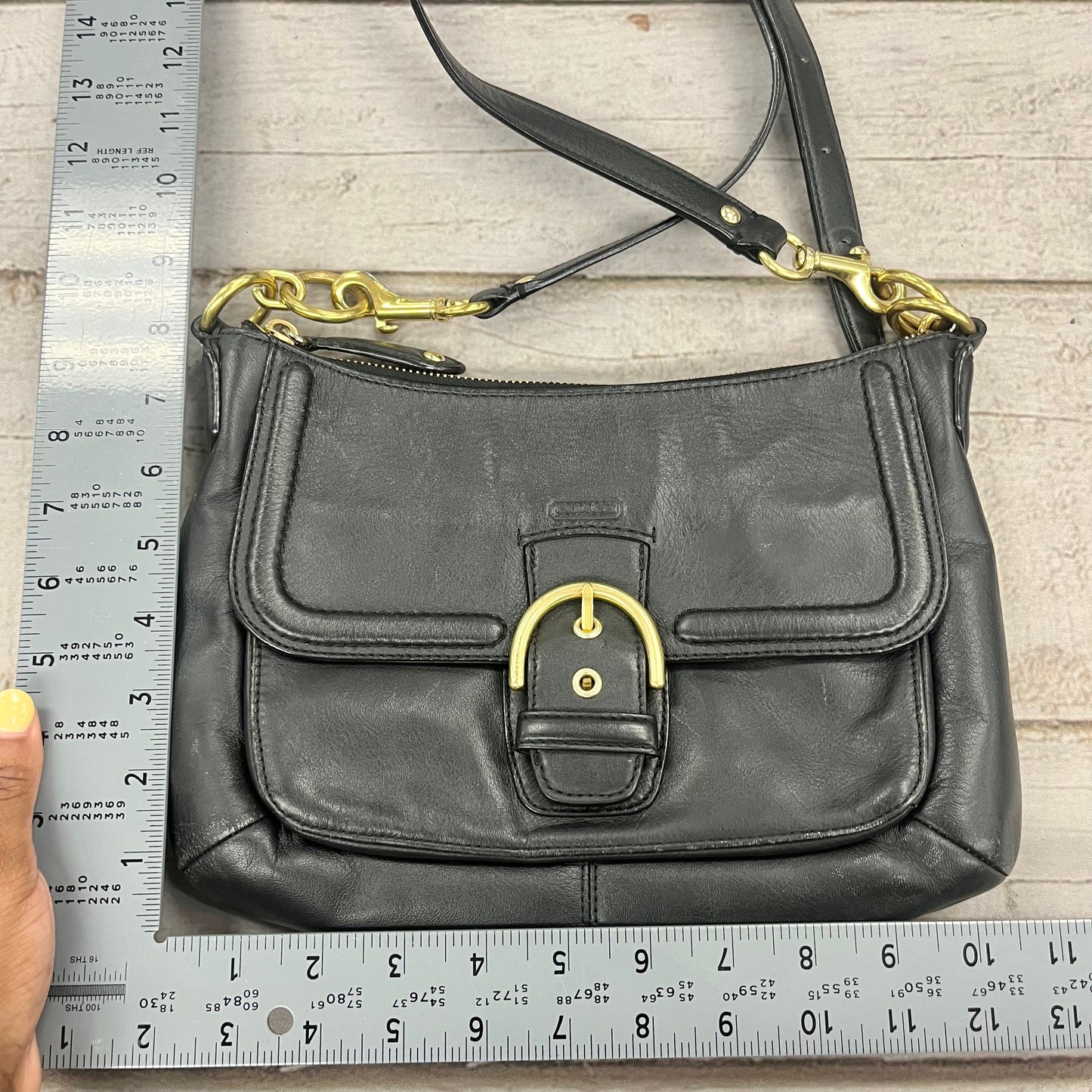Crossbody Designer By Coach, Size: Medium