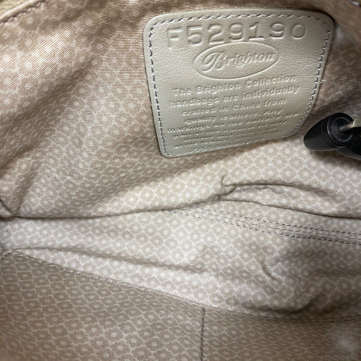 Crossbody Designer By Brighton In Cream, Size:Small