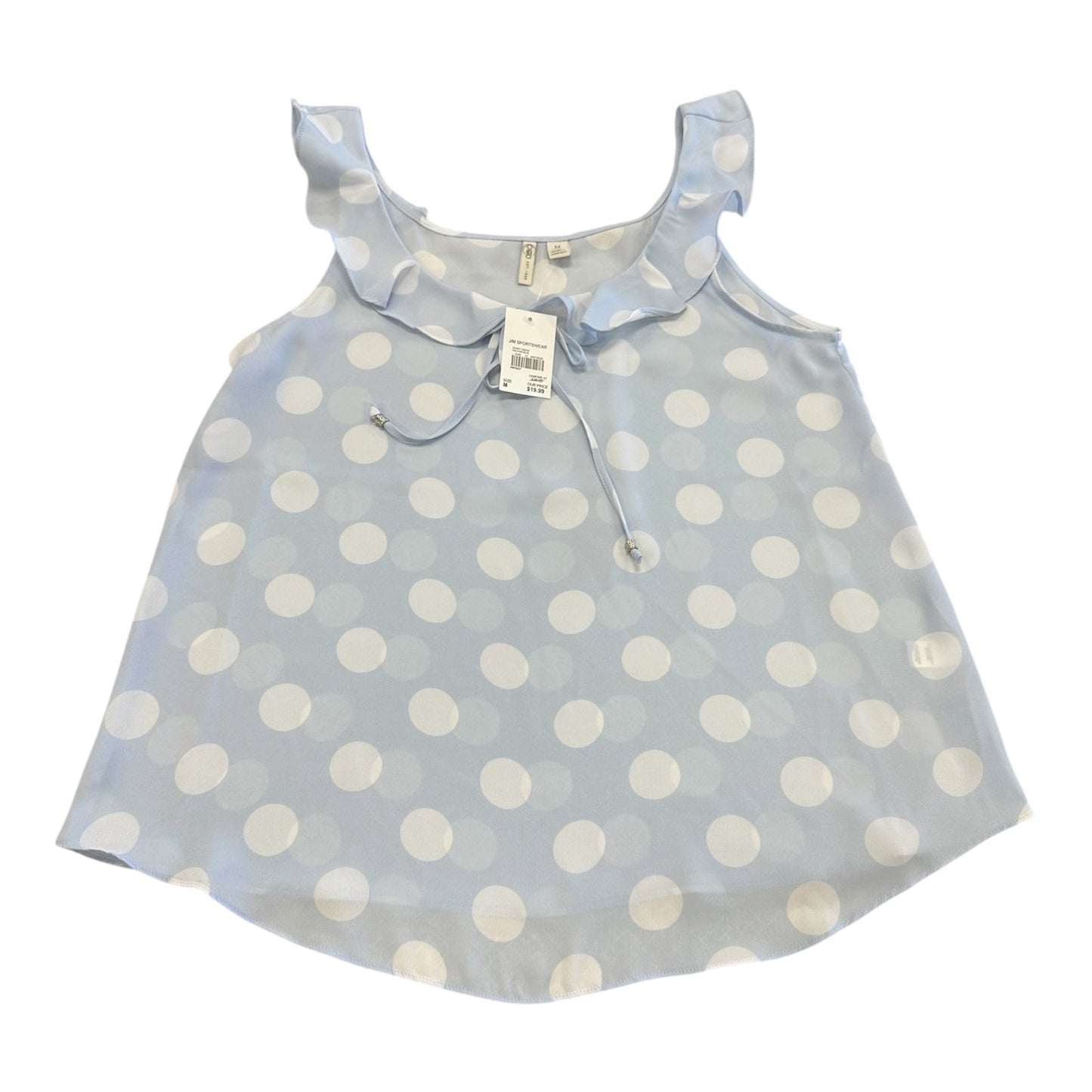 Blouse Sleeveless By Cato In Polkadot Pattern, Size:M