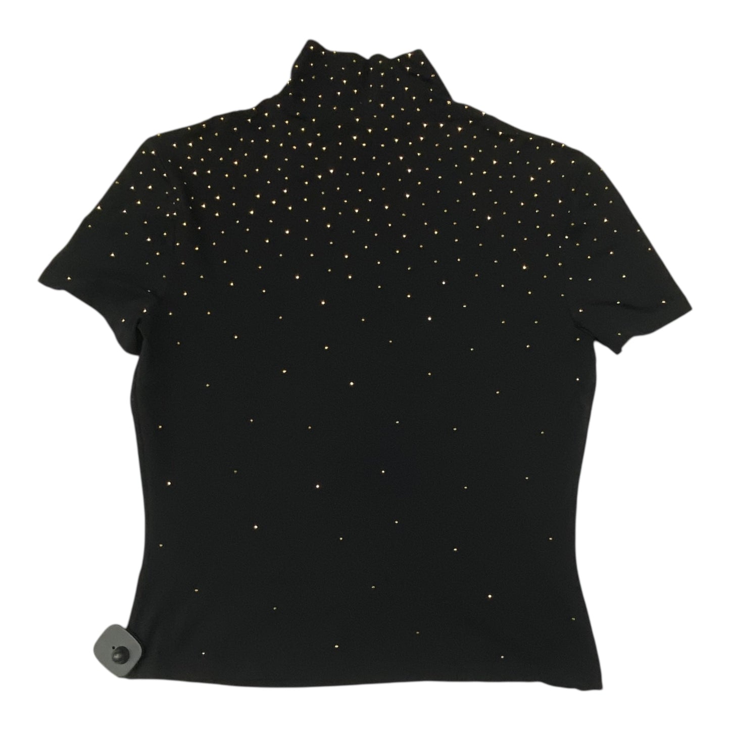 Top Ss Designer By St. John In Black & Gold, Size:M