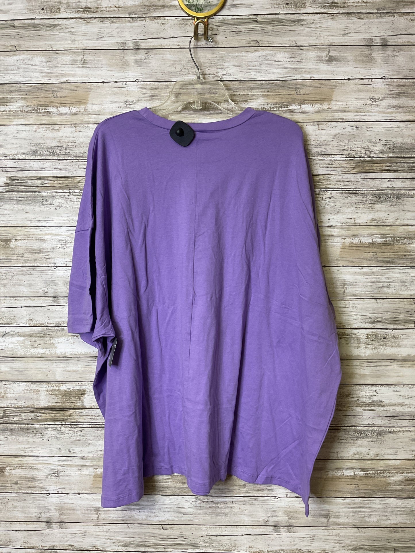 Top Ss By Zenana Outfitters In Purple, Size:2X