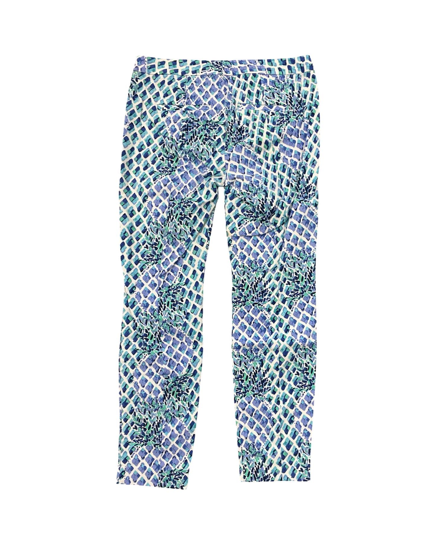Pants Designer By Lilly Pulitzer In Blue & Green, Size:4