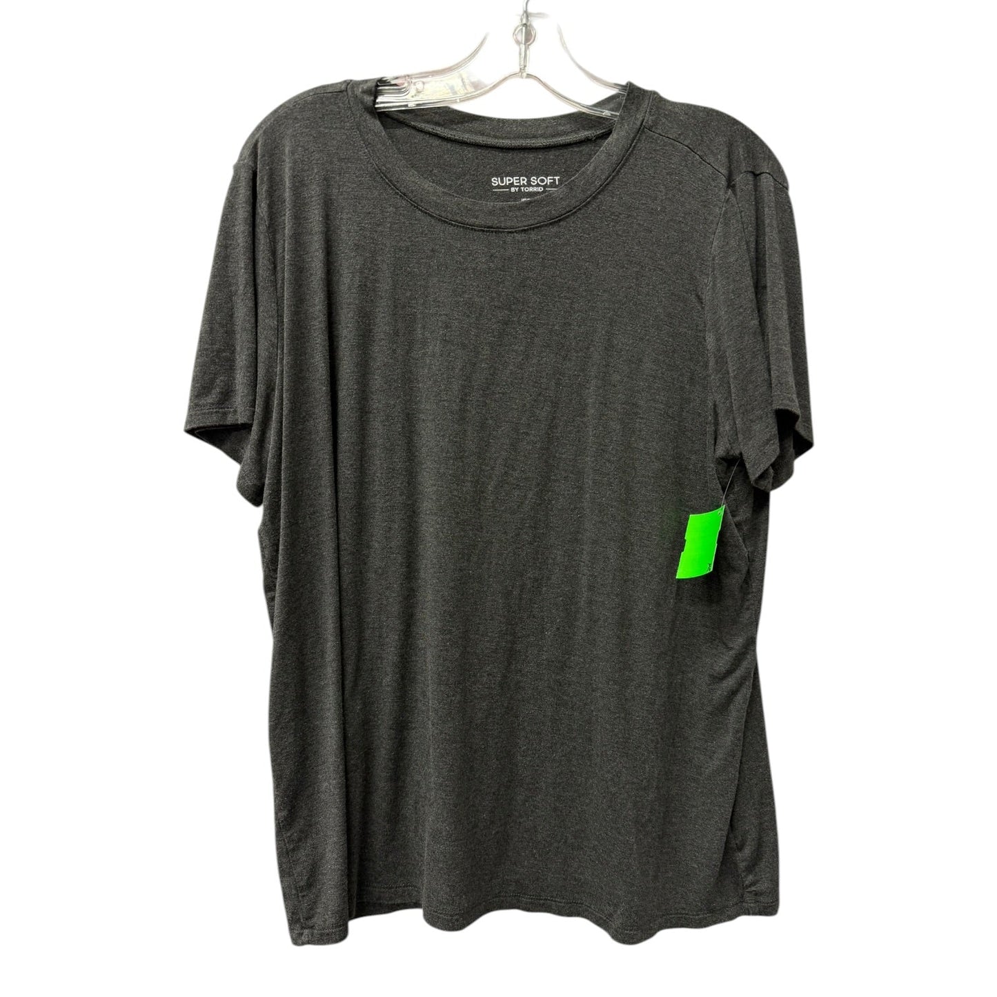 Top Ss Basic By Torrid In Grey, Size:1X