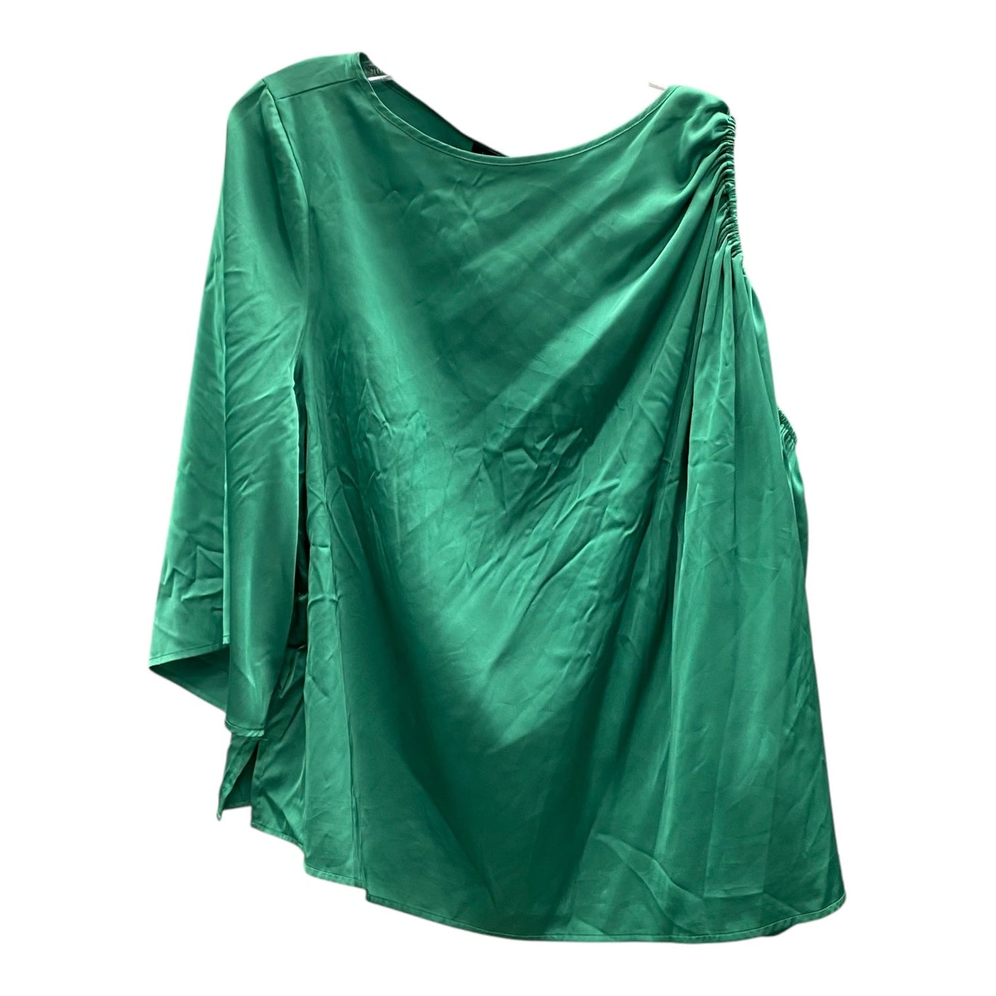 Top 3/4 Sleeve By Eloquii In Green, Size:3X