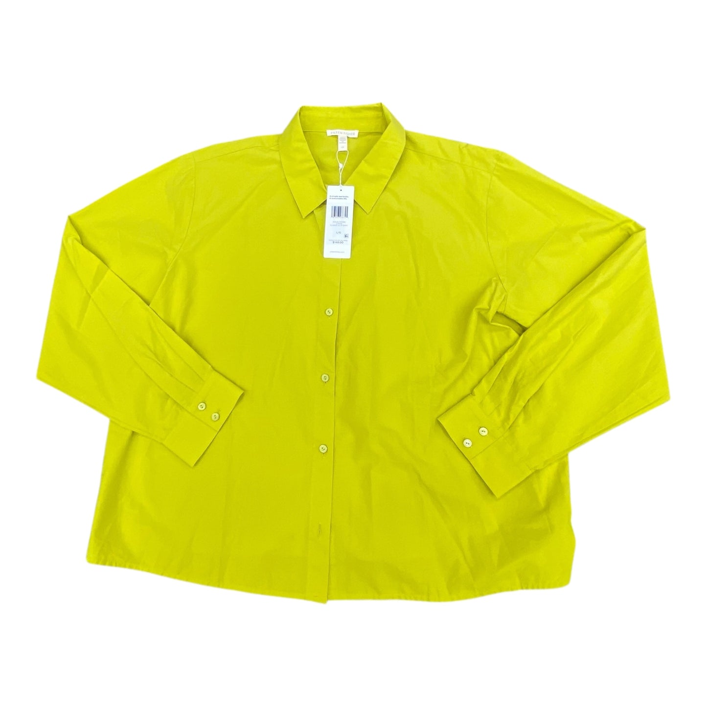 Top Ls Designer By Eileen Fisher In Yellow, Size:L