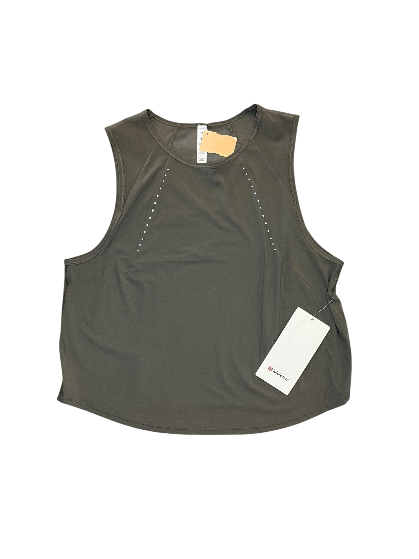 Athletic Tank Top By Lululemon In Green, Size:M