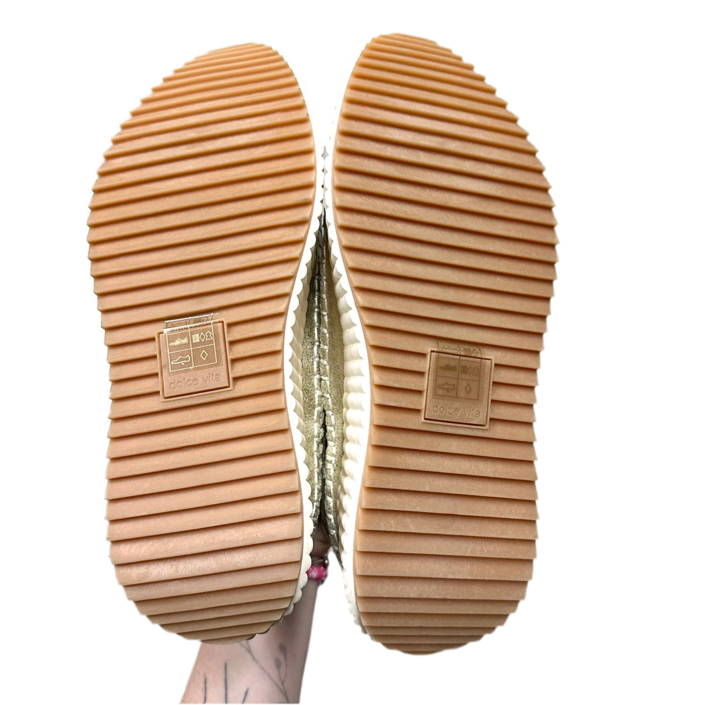 Shoes Sneakers By Dolce Vita In Gold, Size: 7.5