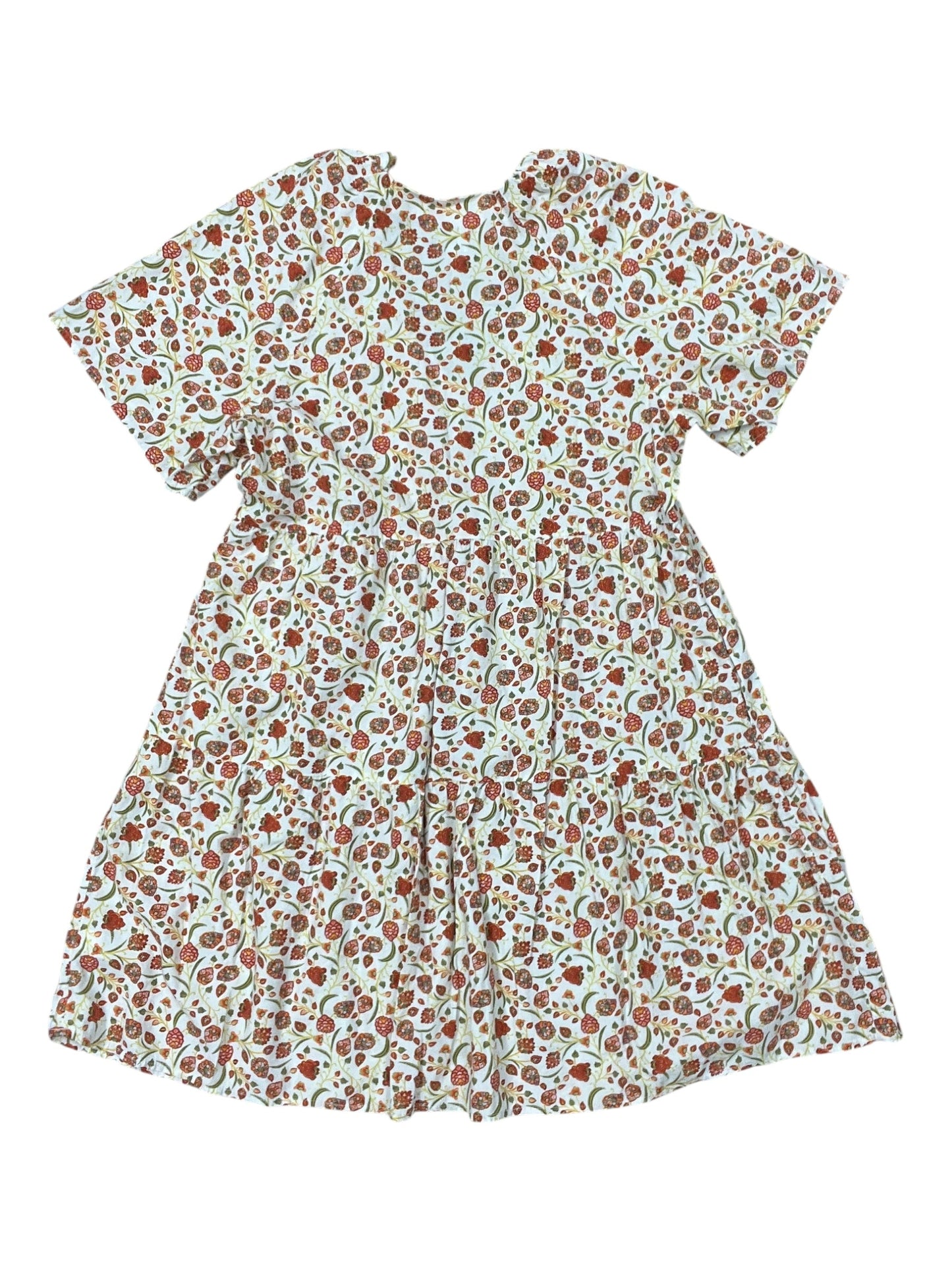 Dress Casual Midi By Old Navy In Red & White, Size:M