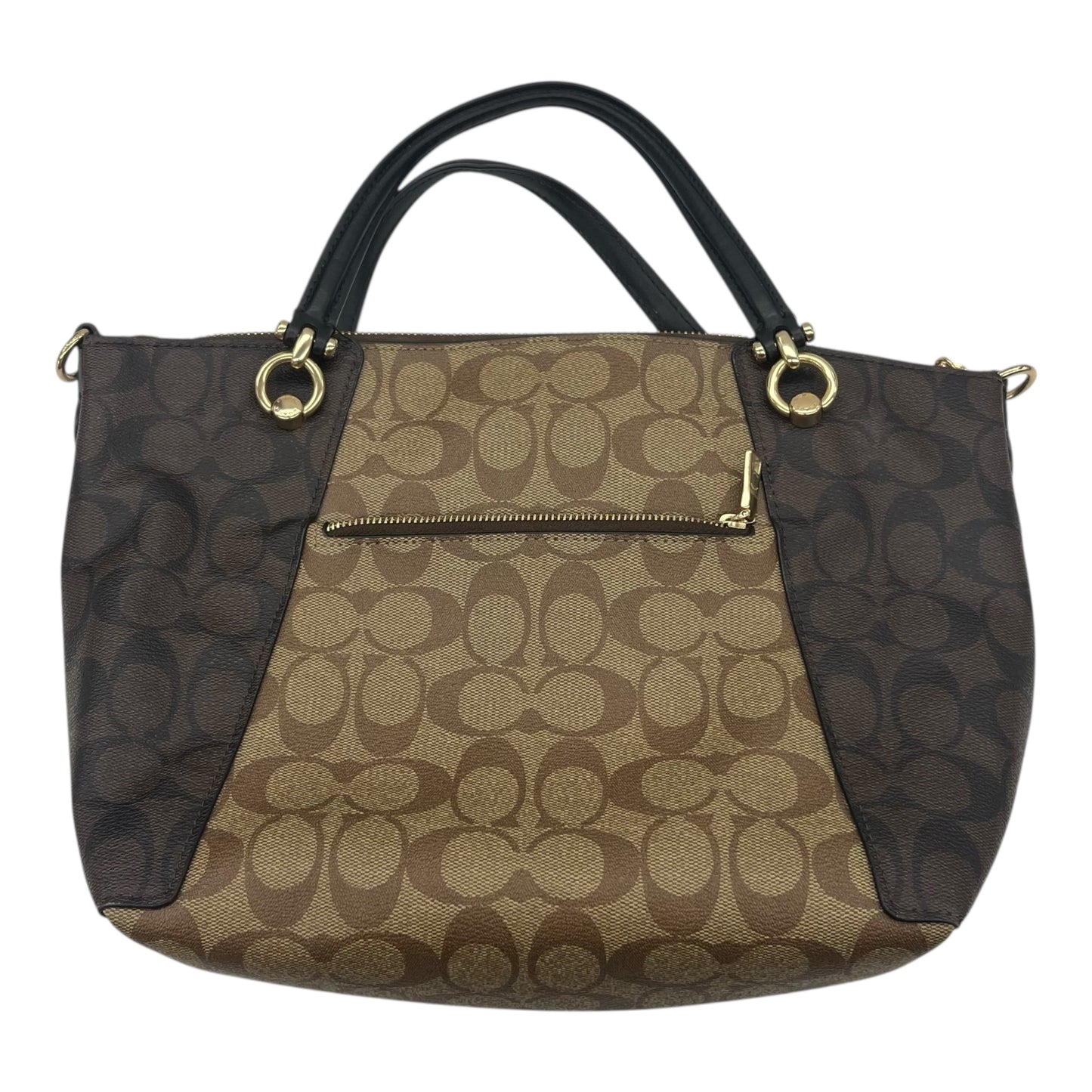 Handbag Designer By Coach In Brown, Size:Medium