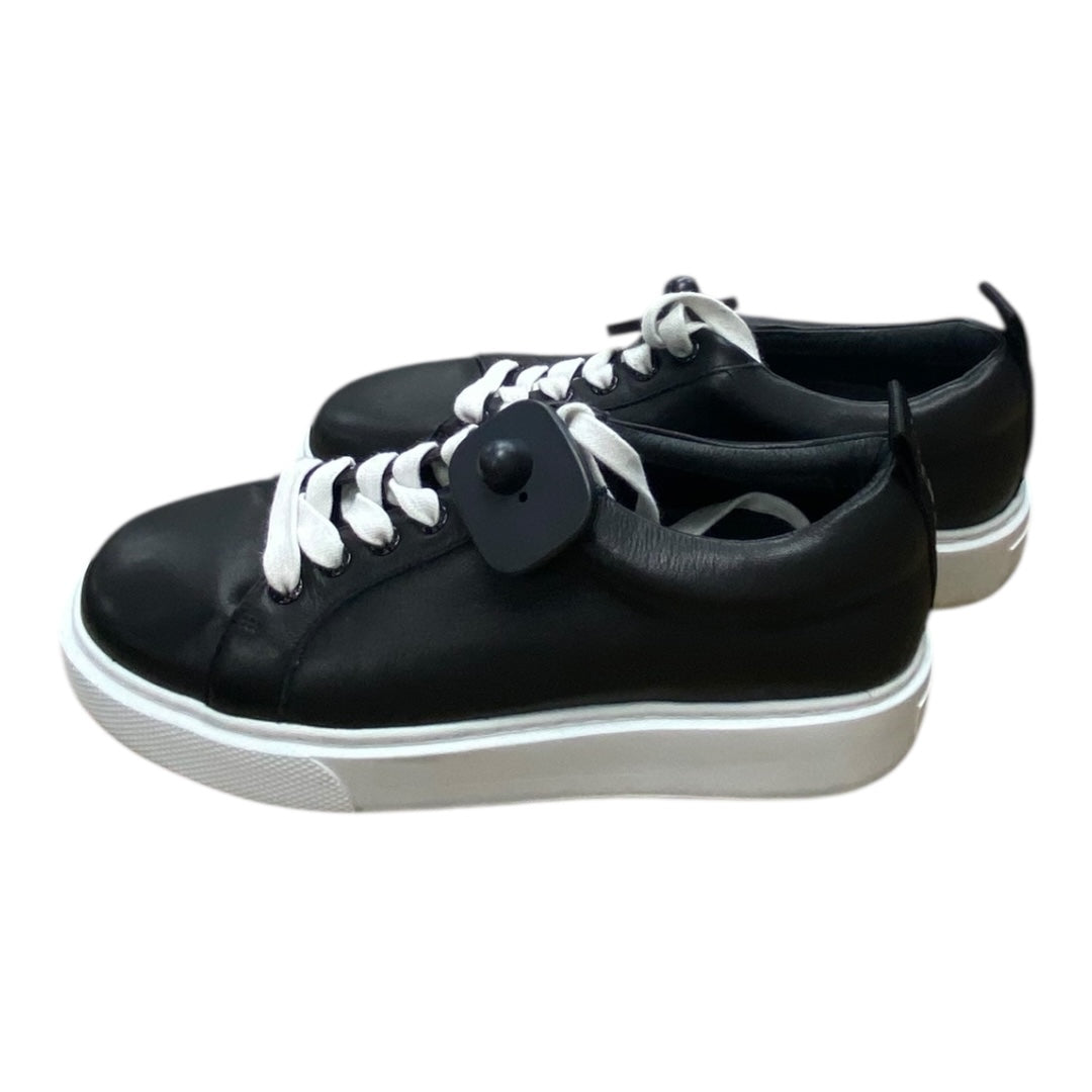 Shoes Sneakers By J Slides In Black & White, Size:9